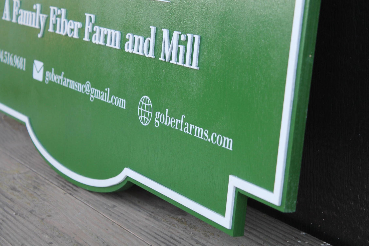 Personalized Fiber Mill Large Farm Sign Business Signage Contour 3D Custom Small Shop Indoor Outdoor Small Business Laser Cut and Printed
