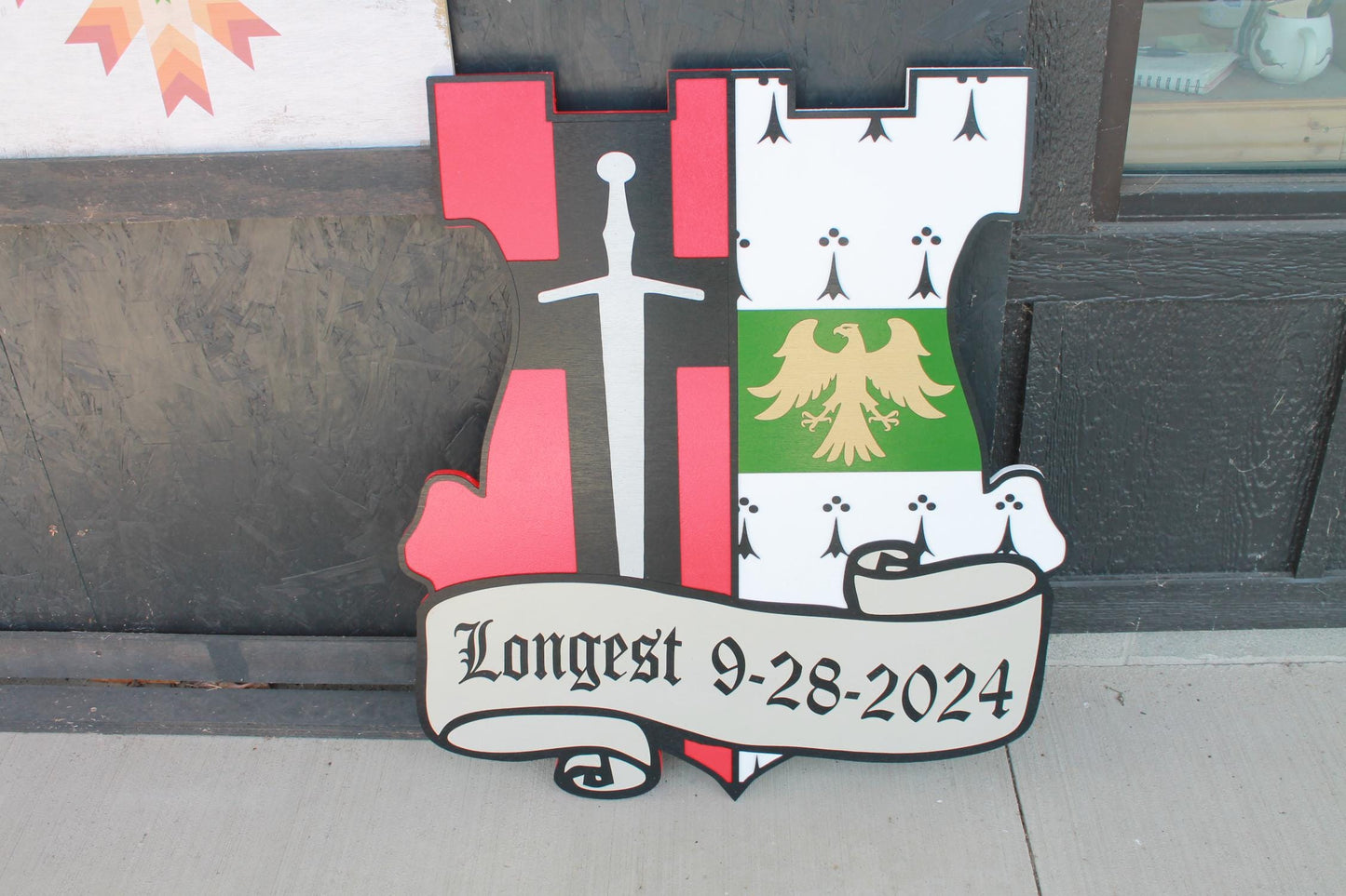 Shield Crest Custom Wedding Decor Couple Gift Renaissance Decor Personalized Shield Large Wall Art Medieval Times Custom Family Crest