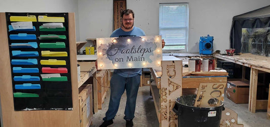 Logo Business Marquee Sign light entrance Light bulb Electric Retro Sign 1950s Wood Wooden Business Printed Personalized Custom Sign