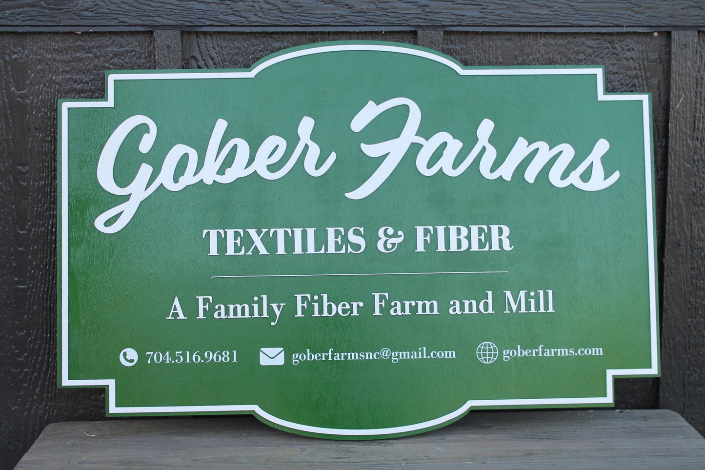 Personalized Fiber Mill Large Farm Sign Business Signage Contour 3D Custom Small Shop Indoor Outdoor Small Business Laser Cut and Printed