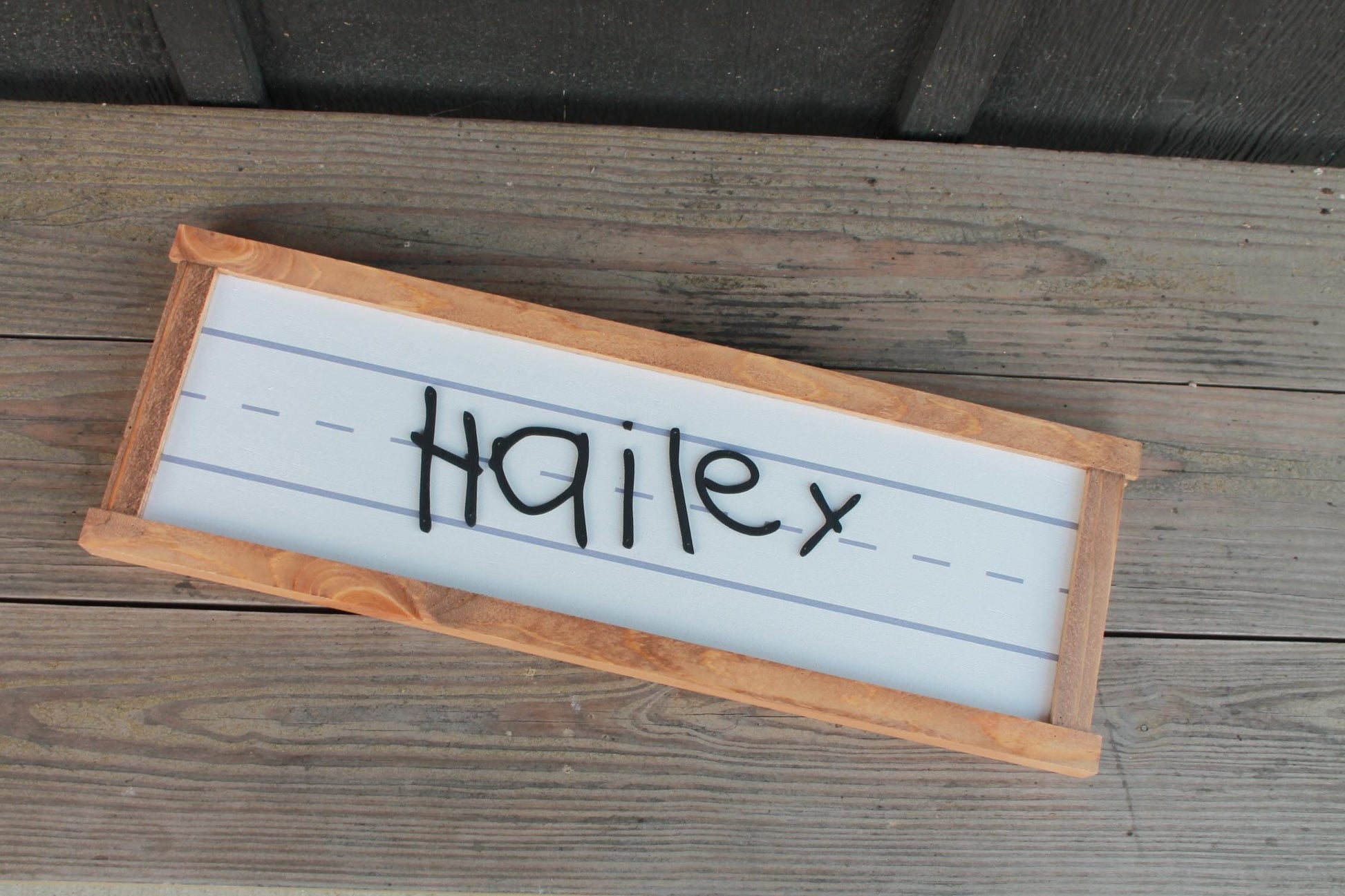Handwriting your actual hand writing sign personalized Lined Paper Learning to write Kids Name Kids handwriting School days Giftable