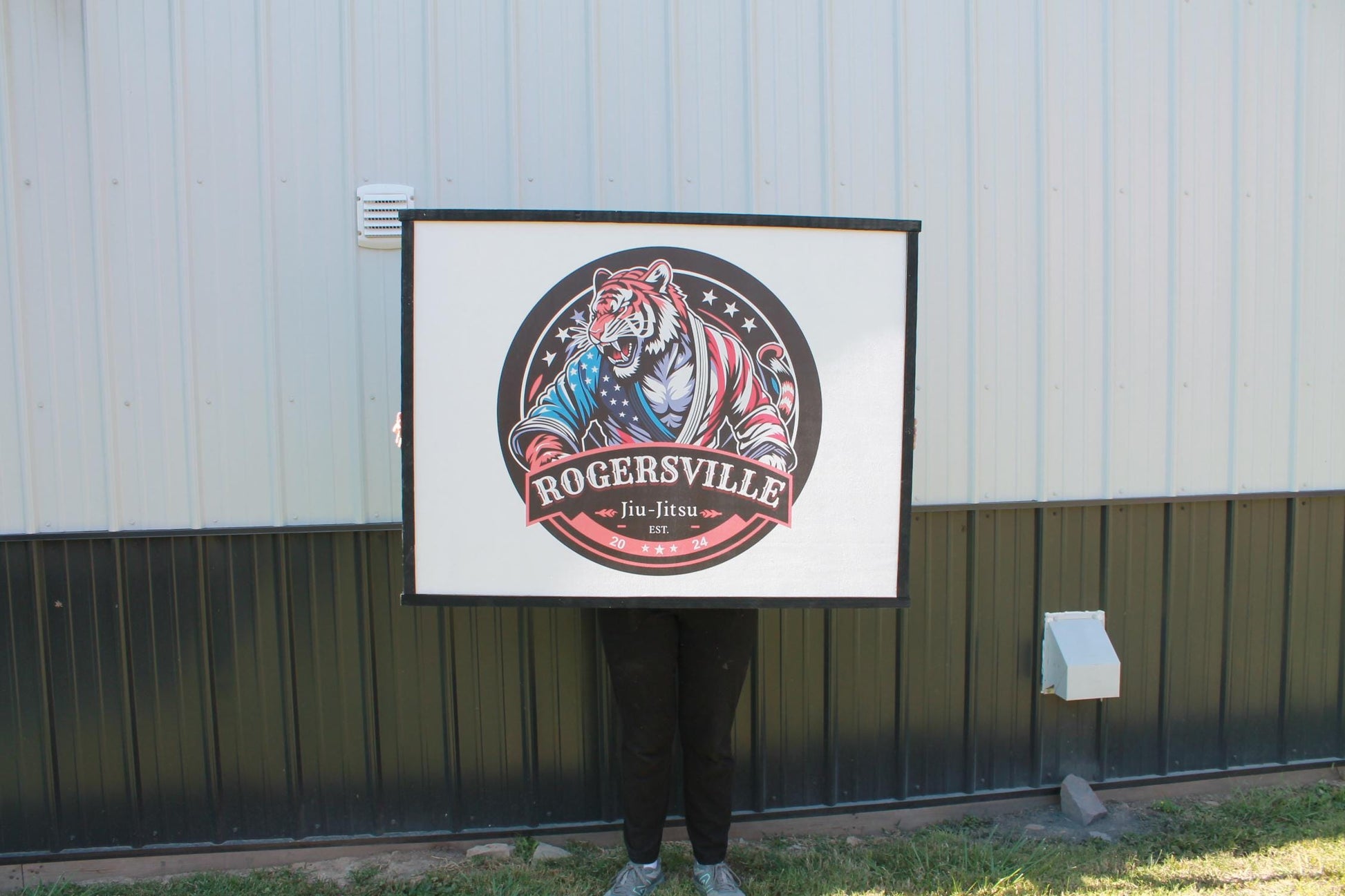 Custom Jujitsu Karate Wood Sign Business Commercial Signage Print Image Framed Signage Color Logo Large Personalized Decor Your Design