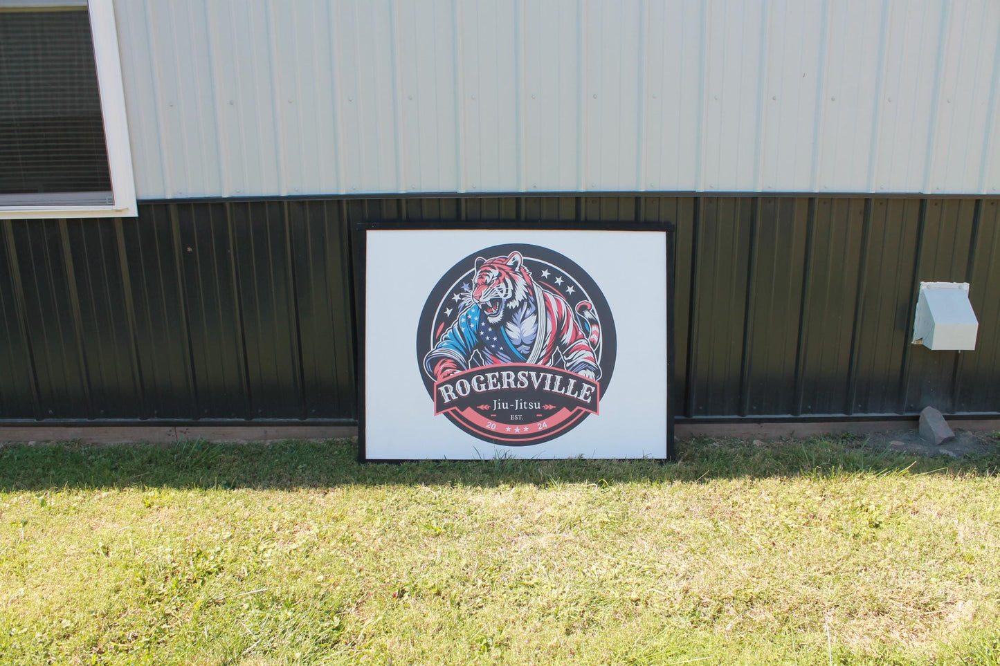 Custom Jujitsu Karate Wood Sign Business Commercial Signage Print Image Framed Signage Color Logo Large Personalized Decor Your Design