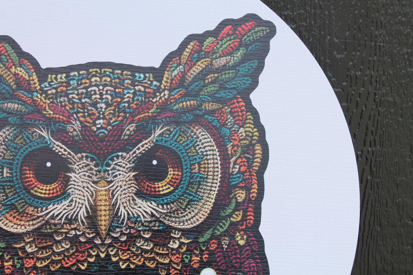 Custom Knitting Crochet Company Weatherproof PVC Sign Your Logo Personalized Round Circle Textured Ready for your Business Logo Personalized