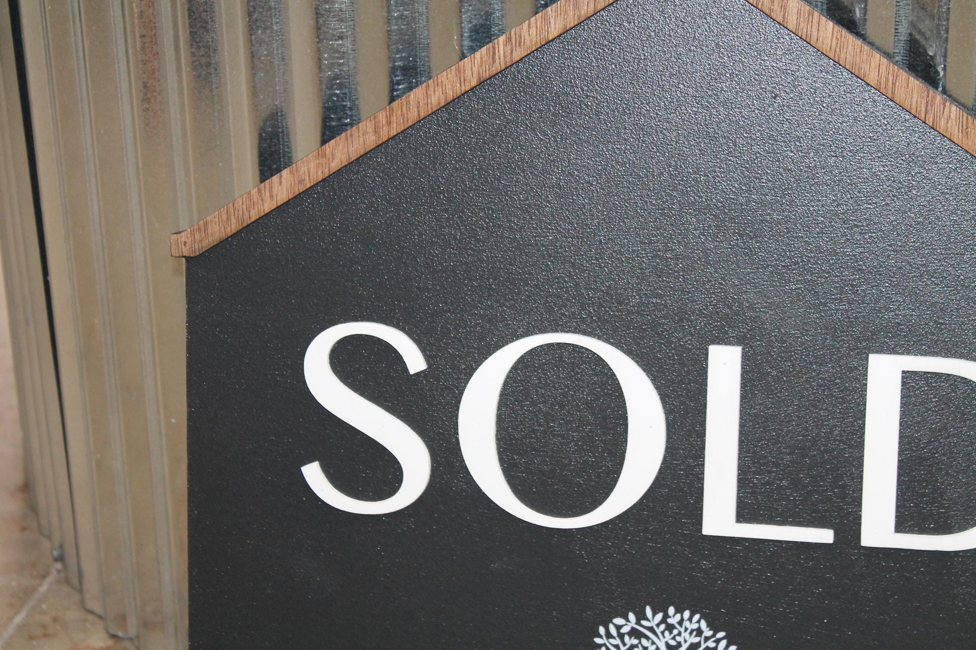 SOLD Real Estate Sign Business Hanging Property Sign Business Custom Personalized Home Decor Plaque Color Wood Print 3D Personalize Realty