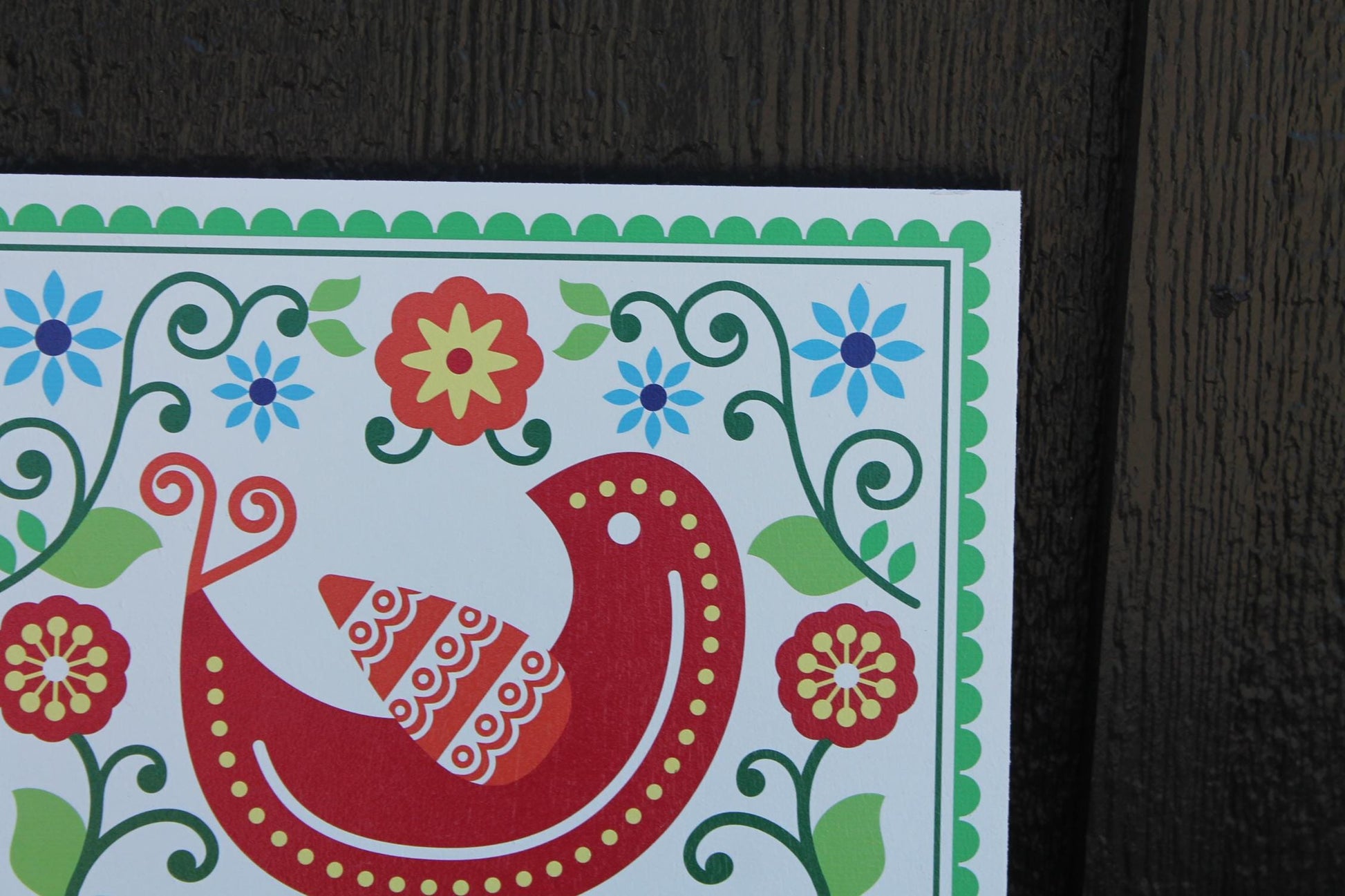 Bird Floral Barn Quilt Window Hanging Decorative Cute Flower Kitchen UV Wood Sign Cute Country Pretty Dove Chicken Outdoor Decor House PVC