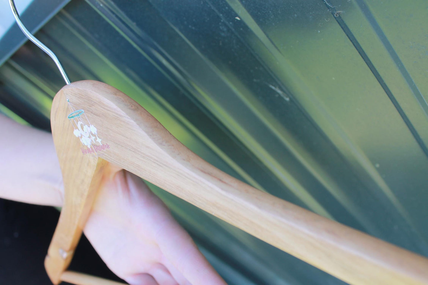 Nursery Custom UV Printed Hanger Engraved Hard Wood Sturdy clothing Coats Dreamcatcher Clouds Dreamer Kids Children clothes Moon Stars