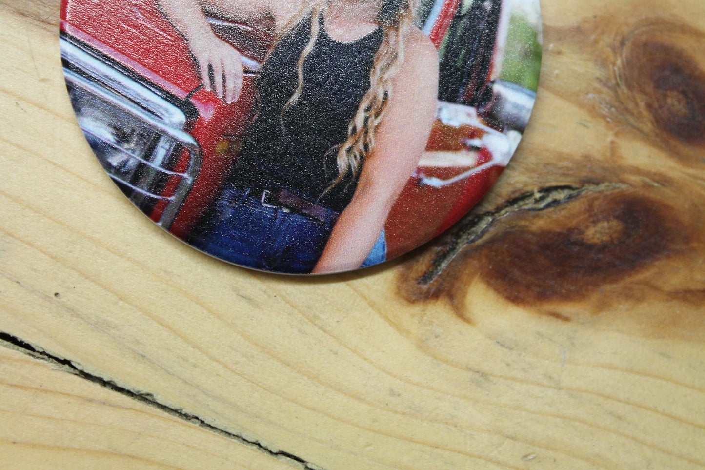 Ceramic Photo Ornament Keepsake Image Graduation Baby Birthday Printed Christmas Gift Giftable Personalized Birthday Memory Round Holiday