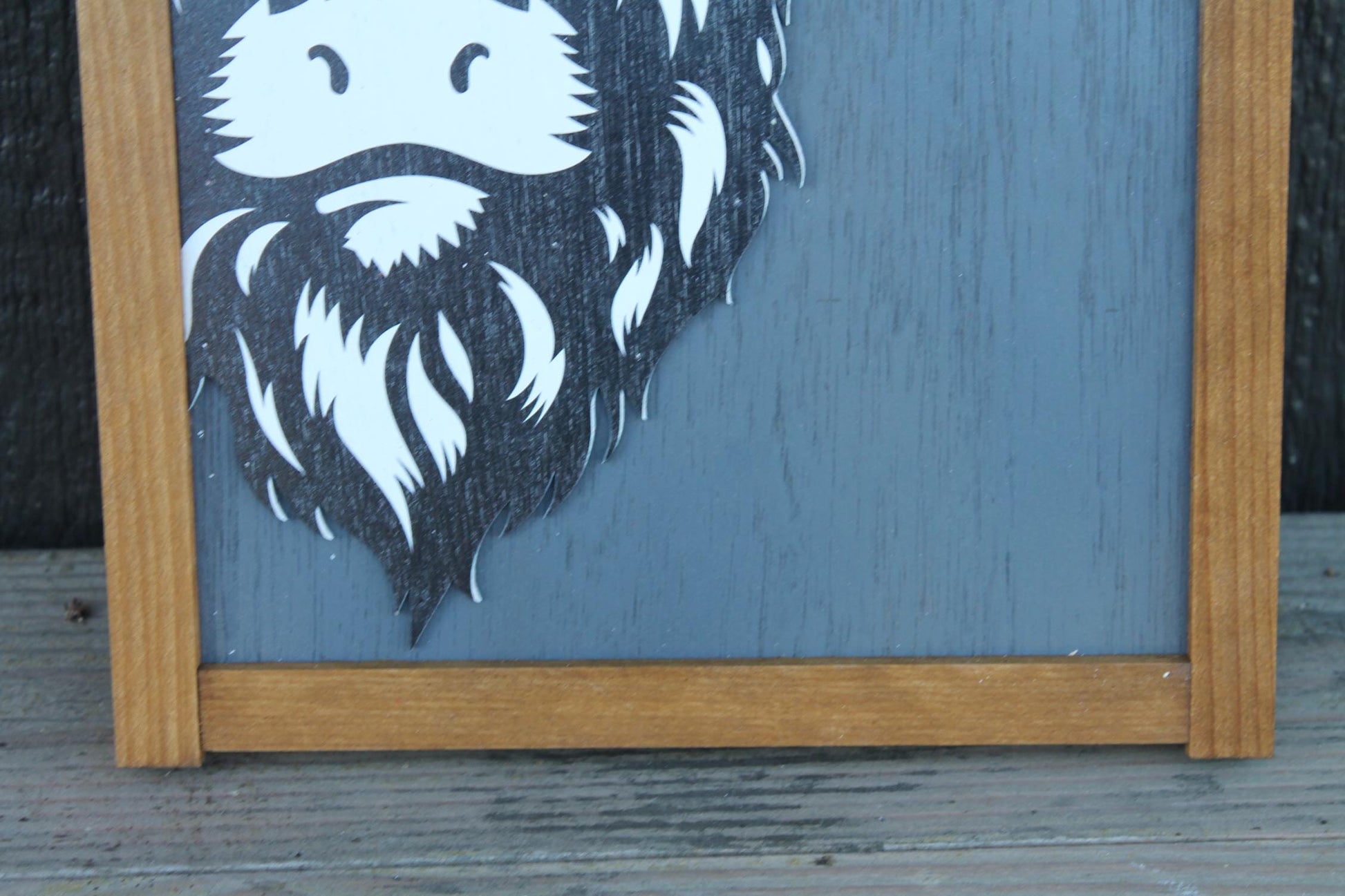 Highland Cow Wood Sign UV 3D Raised Text Hairy Heifer Farm Cow Cute Kisses Country Cottagecore Primitive Framed Wall Hanging Porch Decor