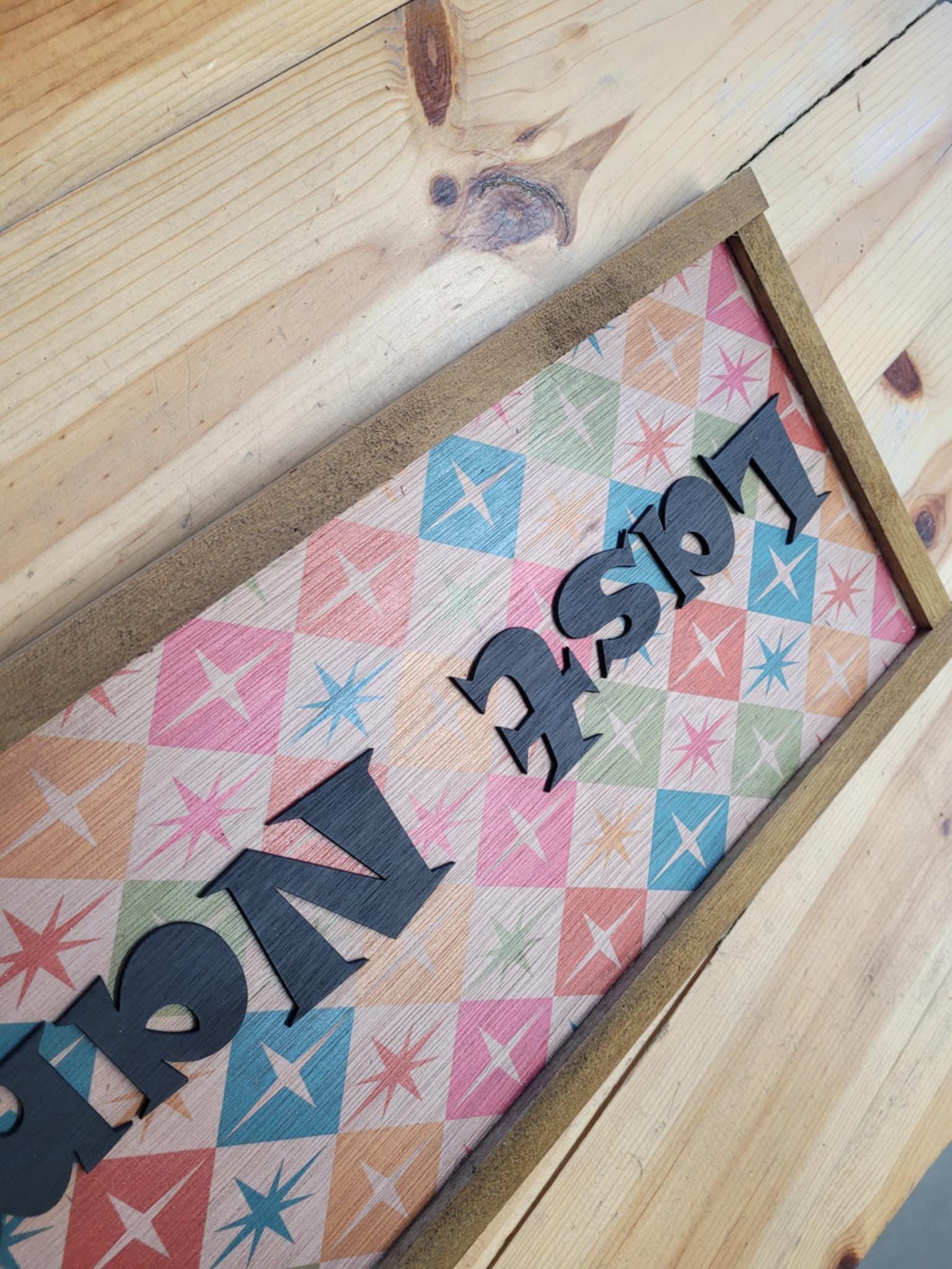 Custom Personalized Name Sign Family Gift Established Sign Dorm Room UV 3D Raised Text Made To Order Indoor Outdoor Patio Basement Signage