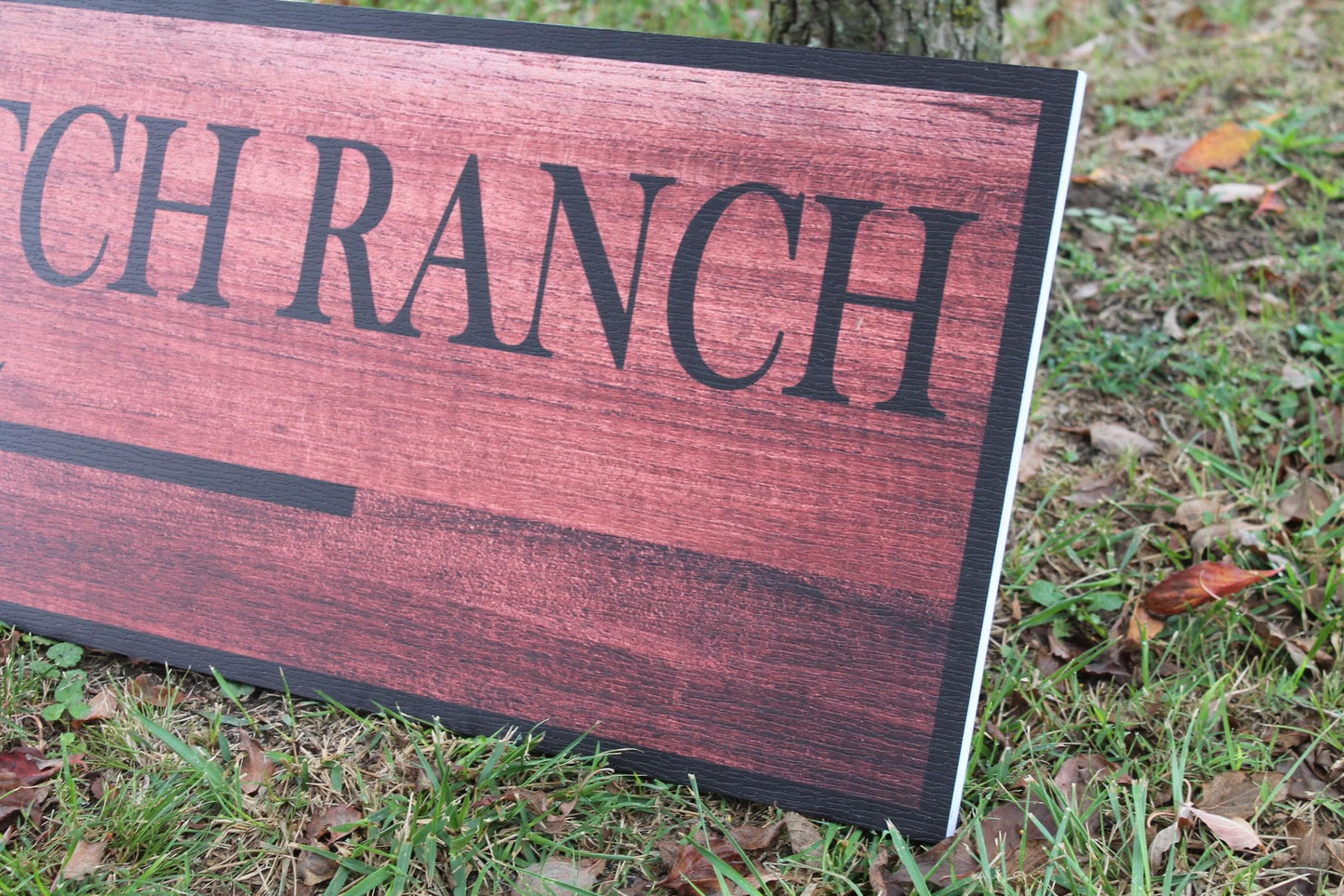 Custom Farm Ranch Arrow Family Outdoors Signage Personalized Rectangle Smooth Printed Weatherproof Waterproof Durable Sustainable PVC