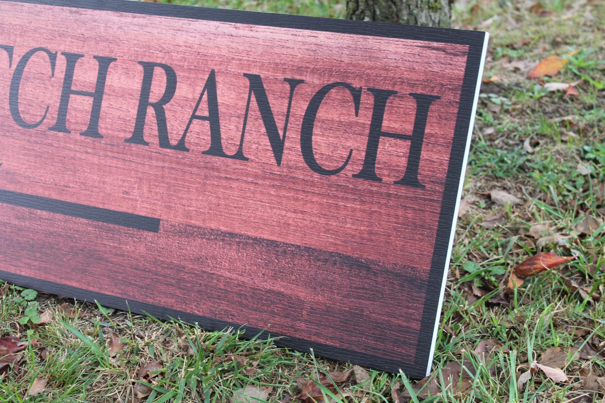 Custom Farm Ranch Arrow Family Outdoors Signage Personalized Rectangle Smooth Printed Weatherproof Waterproof Durable Sustainable PVC