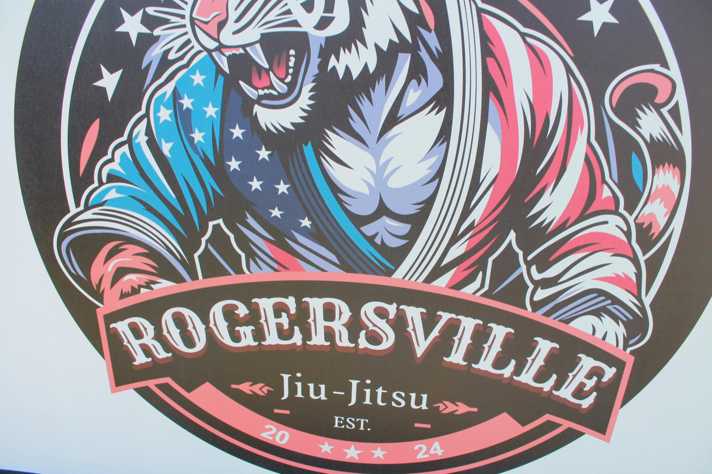 Custom Jujitsu Karate Wood Sign Business Commercial Signage Print Image Framed Signage Color Logo Large Personalized Decor Your Design