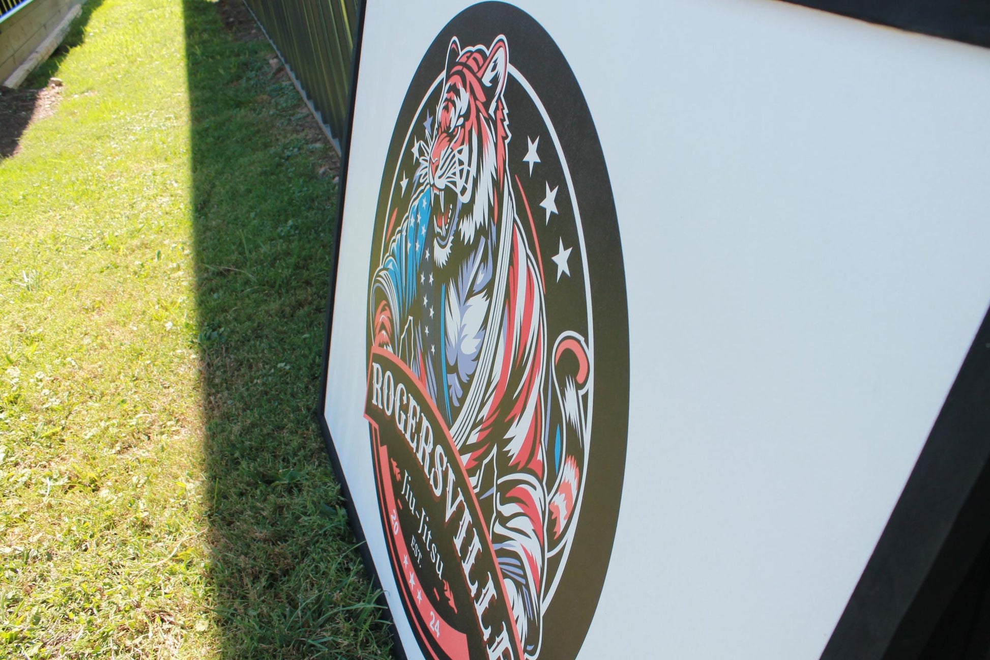 Custom Jujitsu Karate Wood Sign Business Commercial Signage Print Image Framed Signage Color Logo Large Personalized Decor Your Design