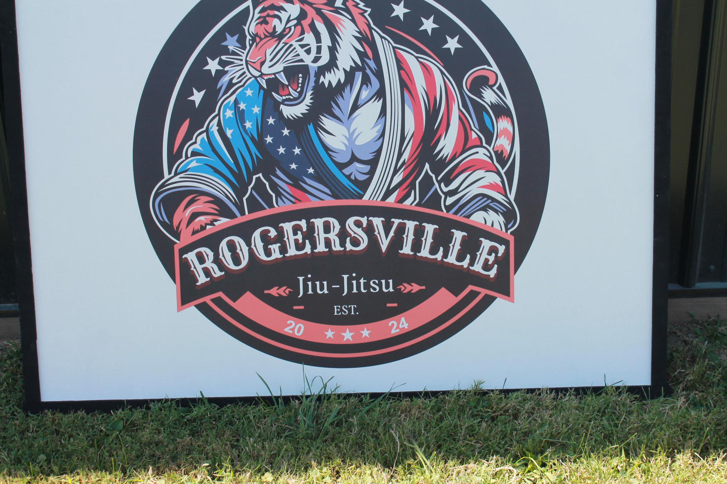 Custom Jujitsu Karate Wood Sign Business Commercial Signage Print Image Framed Signage Color Logo Large Personalized Decor Your Design