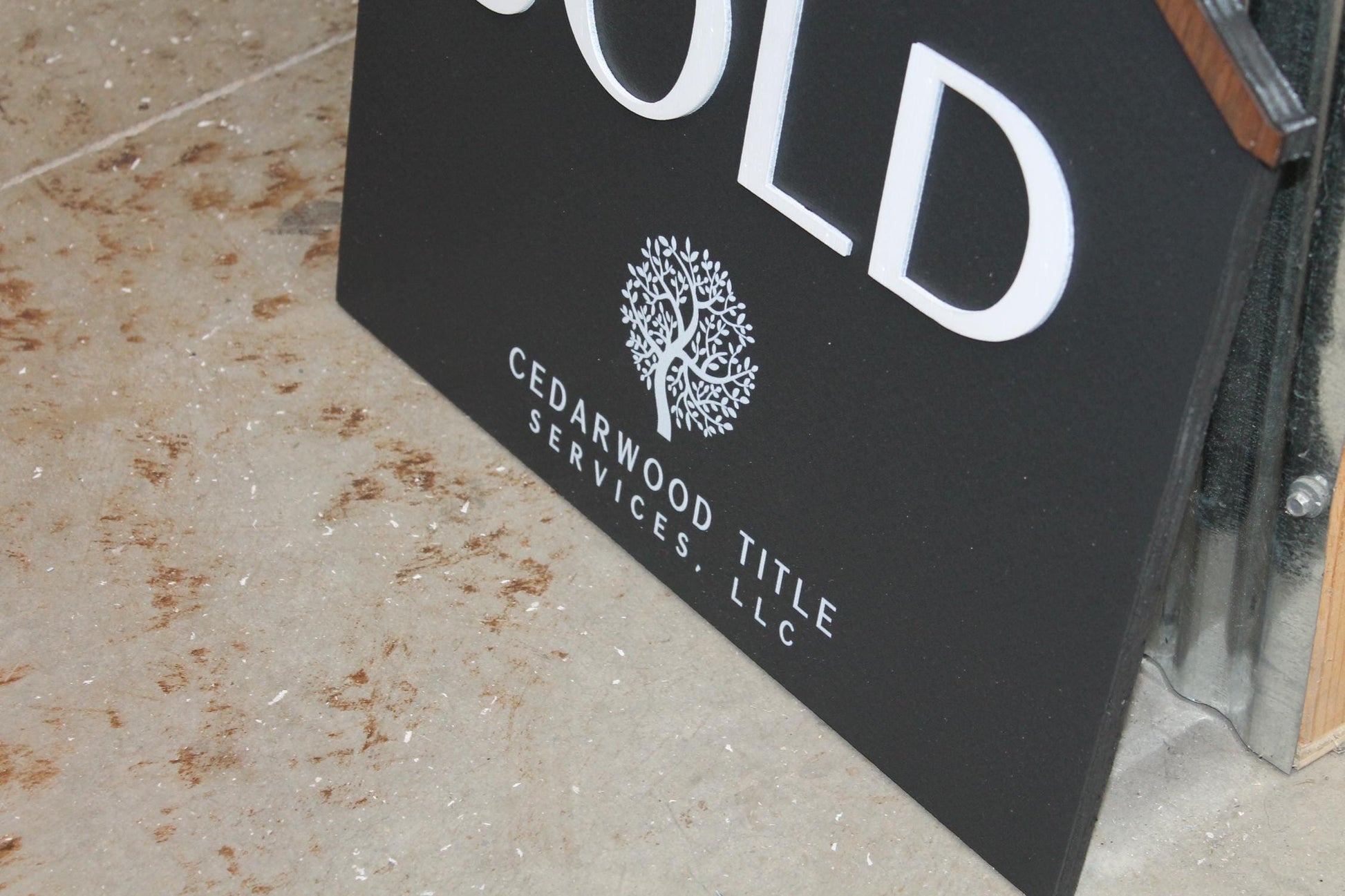 SOLD Real Estate Sign Business Hanging Property Sign Business Custom Personalized Home Decor Plaque Color Wood Print 3D Personalize Realty