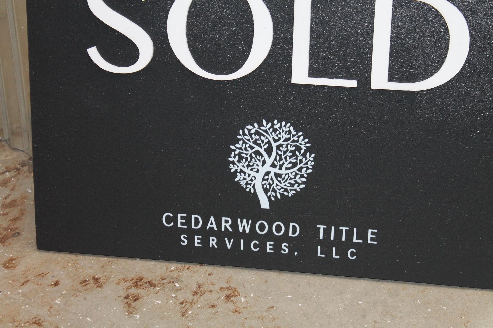 SOLD Real Estate Sign Business Hanging Property Sign Business Custom Personalized Home Decor Plaque Color Wood Print 3D Personalize Realty