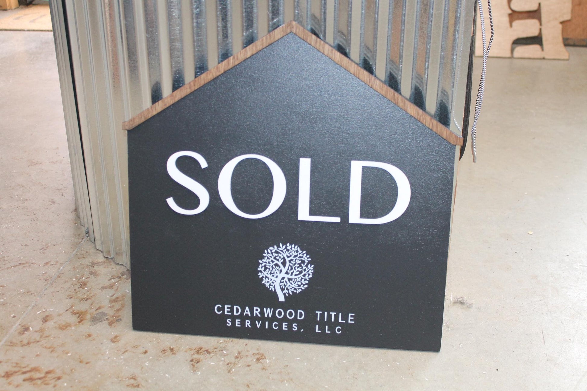 SOLD Real Estate Sign Business Hanging Property Sign Business Custom Personalized Home Decor Plaque Color Wood Print 3D Personalize Realty