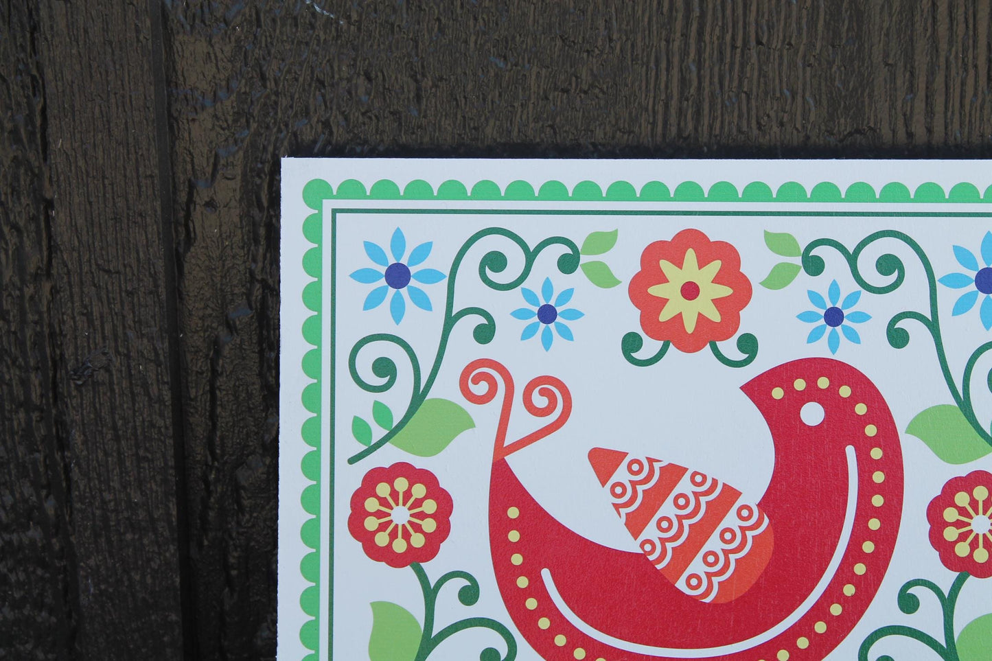 Bird Floral Barn Quilt Window Hanging Decorative Cute Flower Kitchen UV Wood Sign Cute Country Pretty Dove Chicken Outdoor Decor House PVC