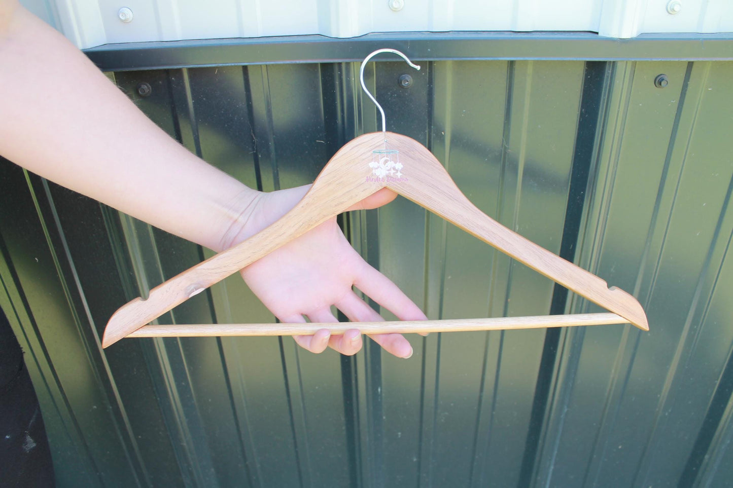 Nursery Custom UV Printed Hanger Engraved Hard Wood Sturdy clothing Coats Dreamcatcher Clouds Dreamer Kids Children clothes Moon Stars