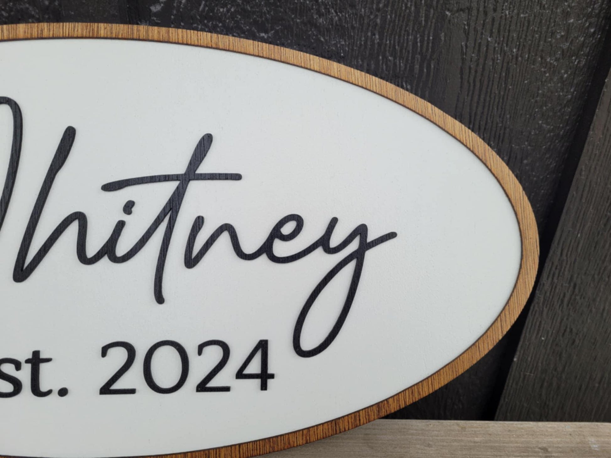 Last Name Established Sign Your name Family Name Wedding Gift Homestead Indoor Outdoor Your Logo Home Laser Cut Wooden Sign Farmhouse