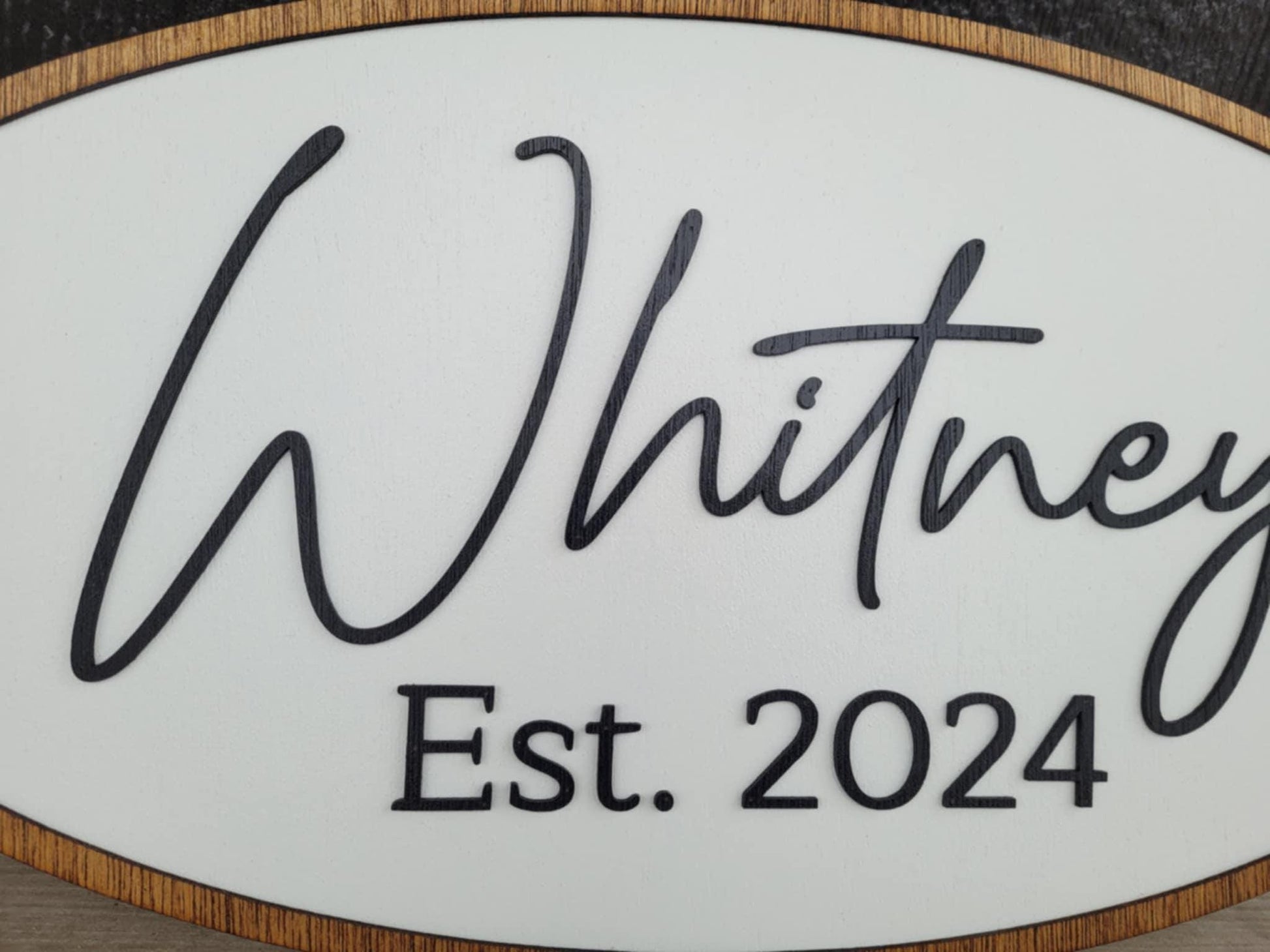 Last Name Established Sign Your name Family Name Wedding Gift Homestead Indoor Outdoor Your Logo Home Laser Cut Wooden Sign Farmhouse