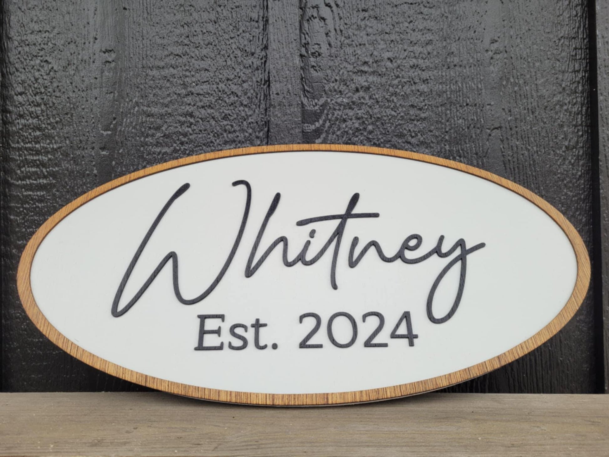 Last Name Established Sign Your name Family Name Wedding Gift Homestead Indoor Outdoor Your Logo Home Laser Cut Wooden Sign Farmhouse