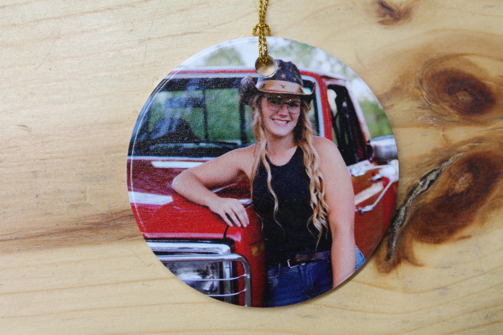 Ceramic Photo Ornament Keepsake Image Graduation Baby Birthday Printed Christmas Gift Giftable Personalized Birthday Memory Round Holiday