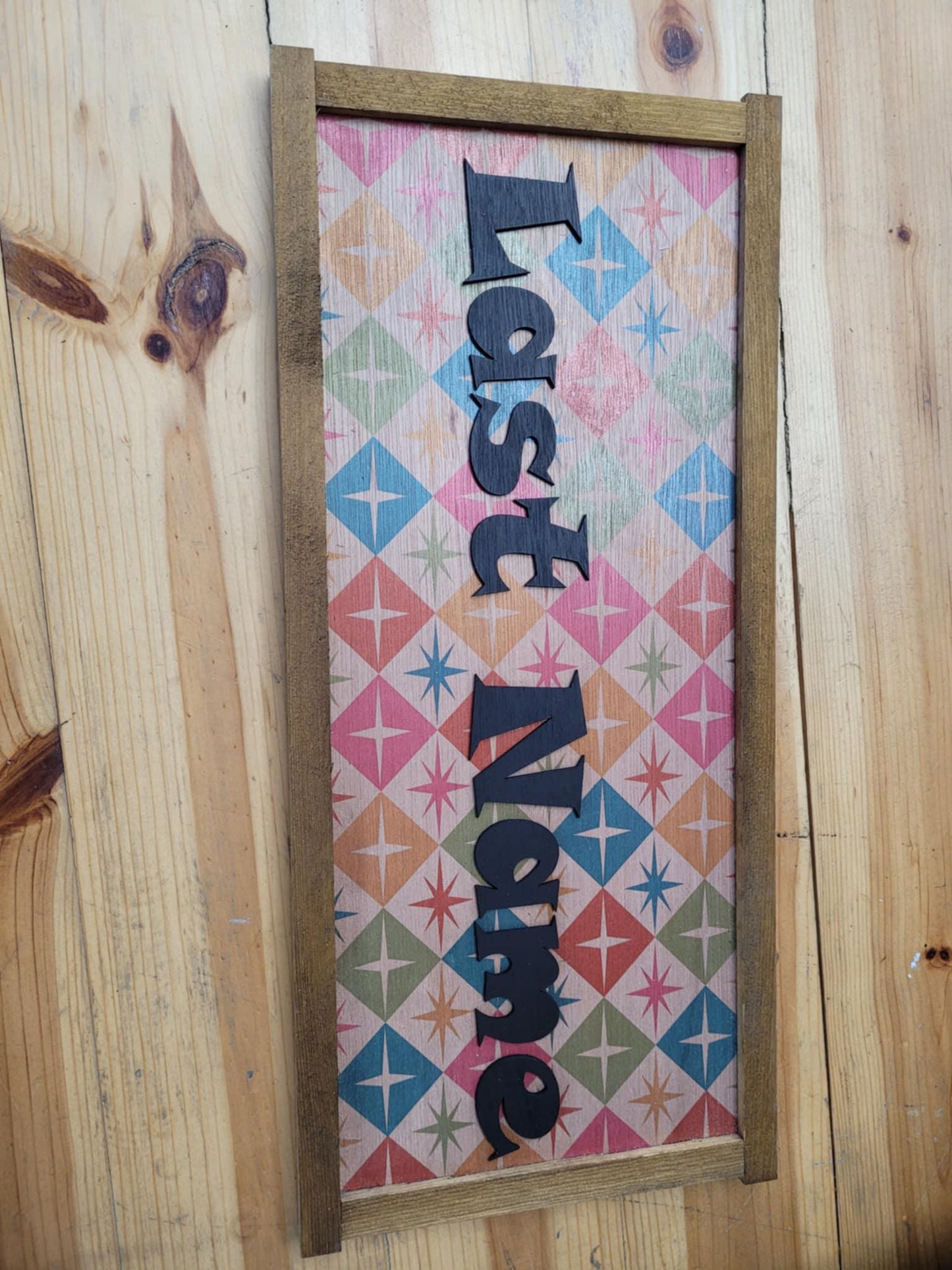 Custom Personalized Name Sign Family Gift Established Sign Dorm Room UV 3D Raised Text Made To Order Indoor Outdoor Patio Basement Signage