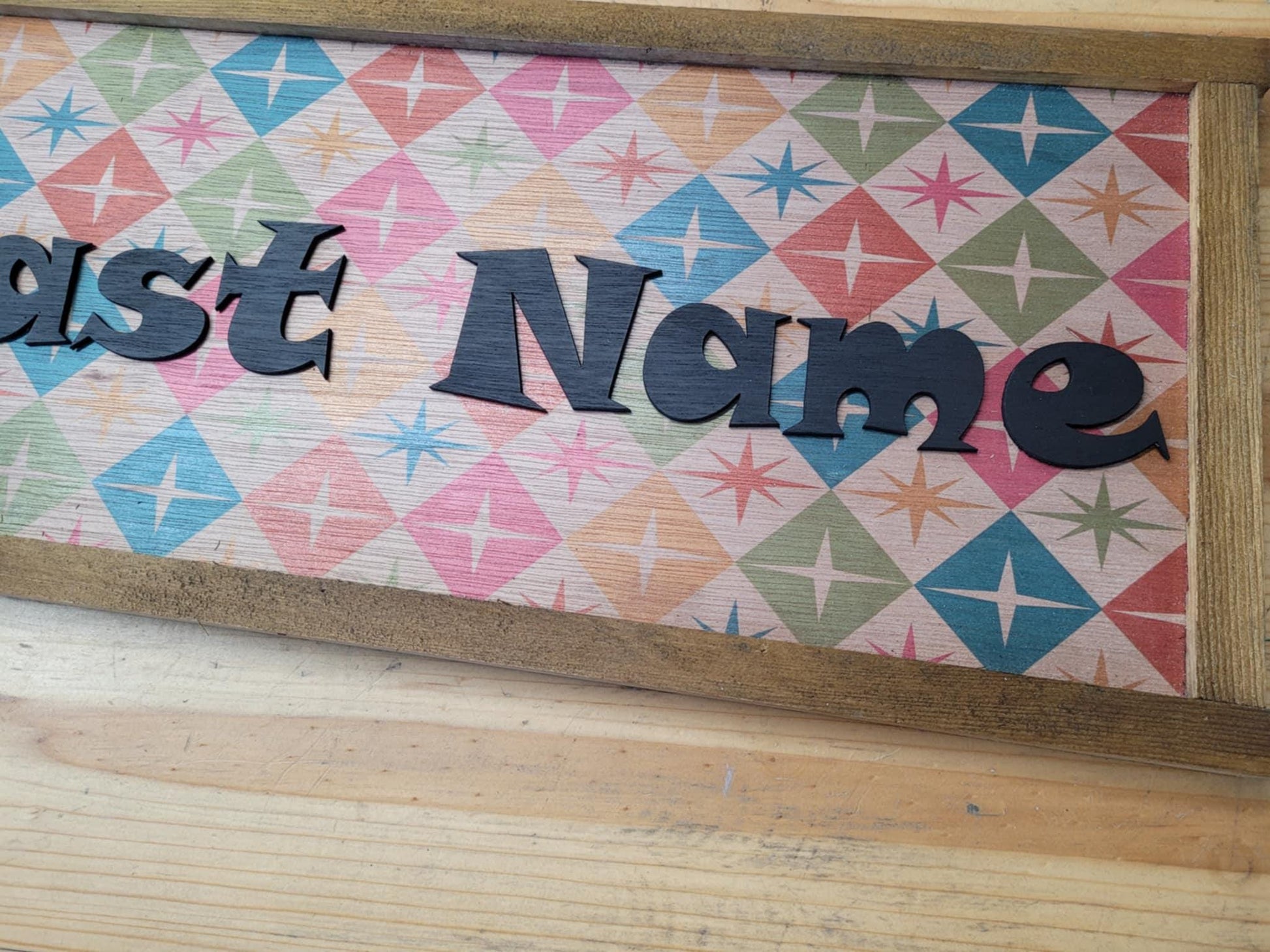 Custom Personalized Name Sign Family Gift Established Sign Dorm Room UV 3D Raised Text Made To Order Indoor Outdoor Patio Basement Signage