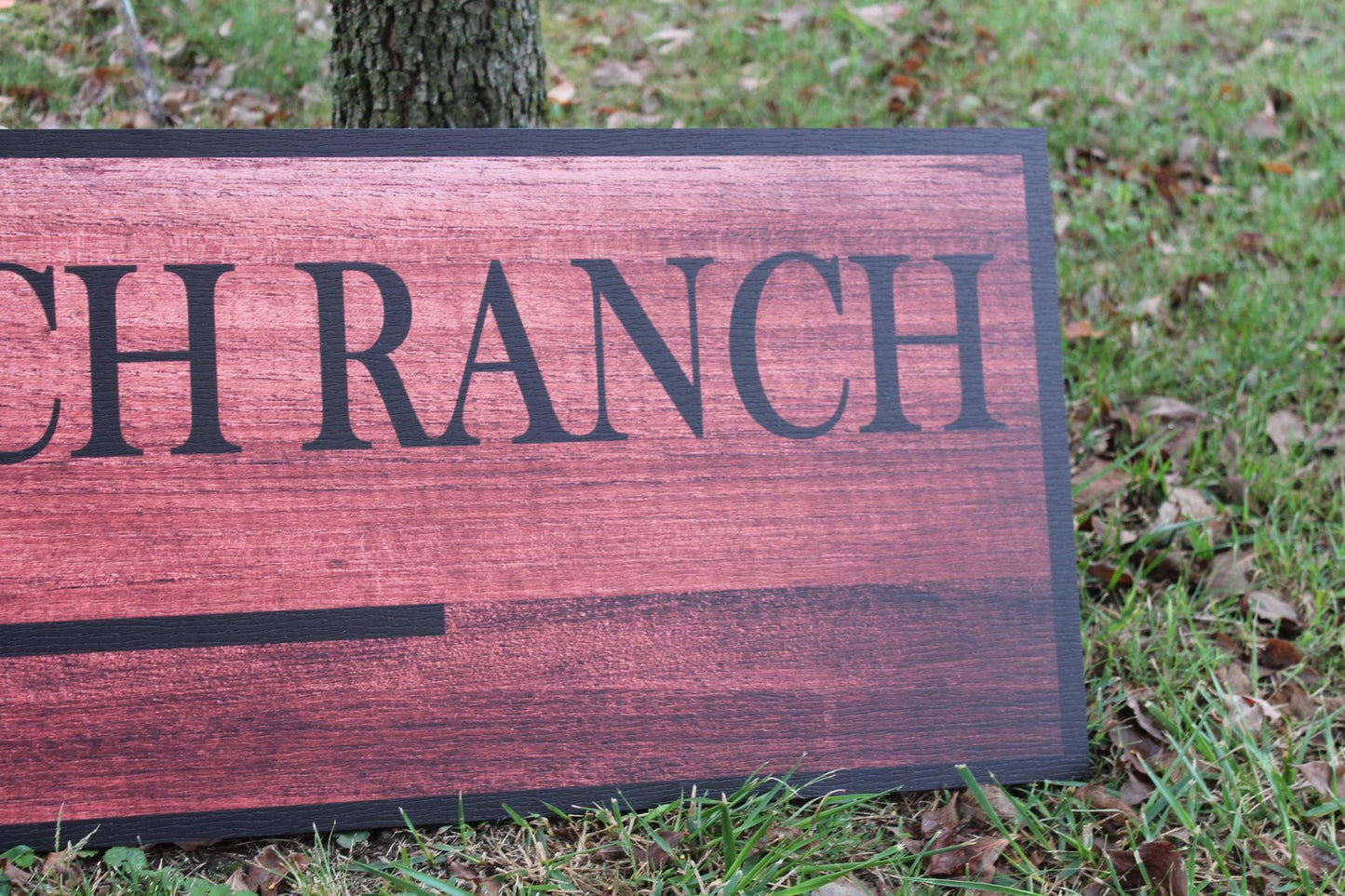 Custom Farm Ranch Arrow Family Outdoors Signage Personalized Rectangle Smooth Printed Weatherproof Waterproof Durable Sustainable PVC