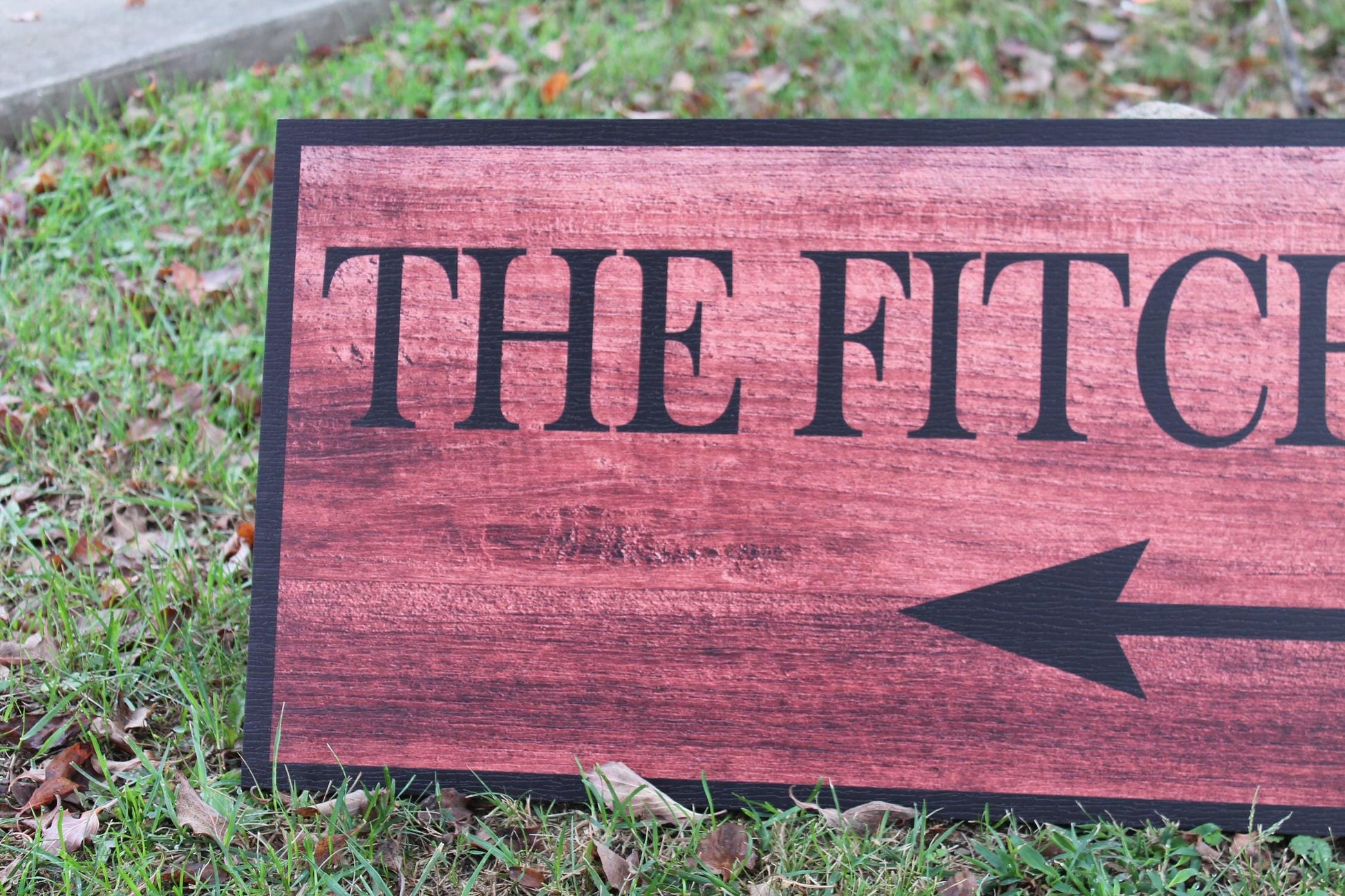 Custom Farm Ranch Arrow Family Outdoors Signage Personalized Rectangle Smooth Printed Weatherproof Waterproof Durable Sustainable PVC