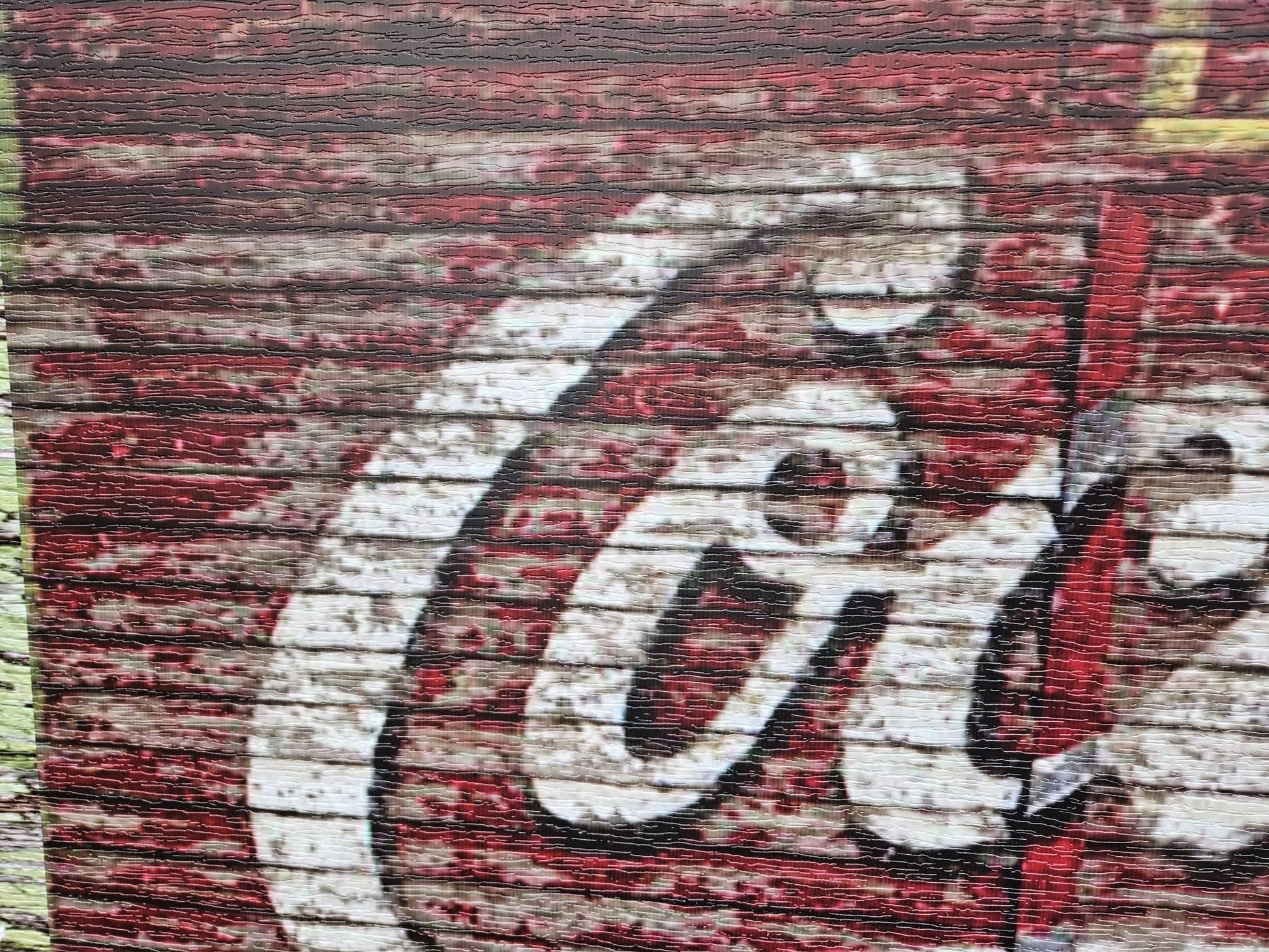 Antique Coca-Cola Barn Sign Coke PVC Textured Finish Weatherproof Fade Resistant Rustic Waterproof Decor soda Printed Outdoor