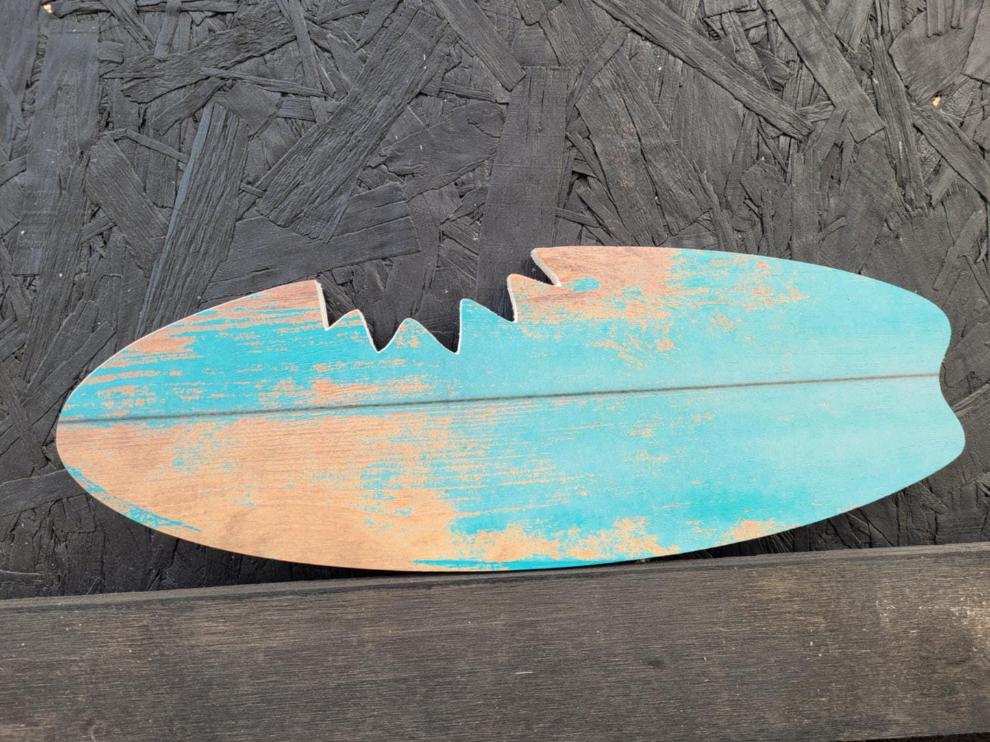 Shark Bite Surfboard Sign Custom to your business decor needs use your logo Printed on PVC