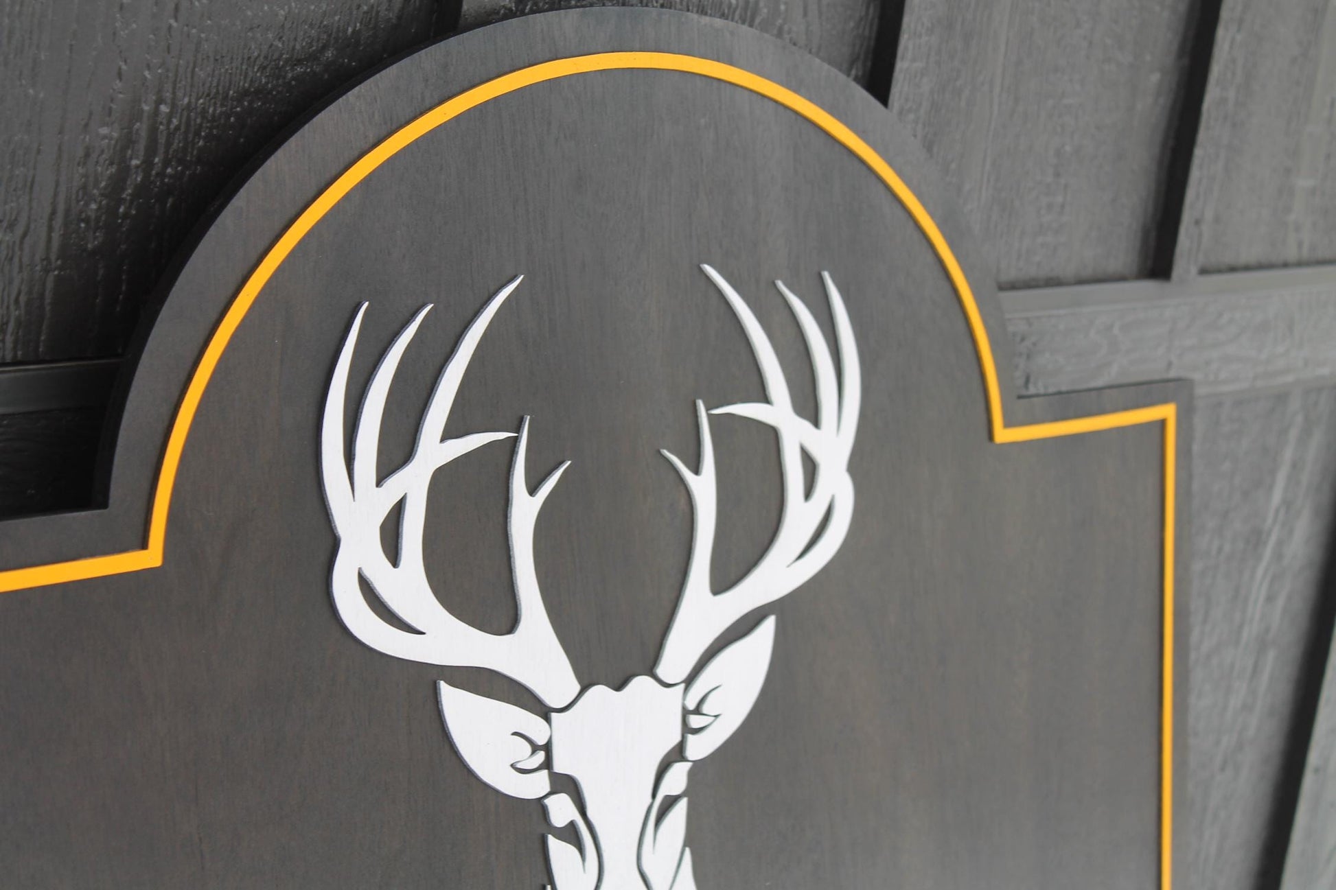 Custom Ranch Sign Deer Head Rustic Farmhouse Cabin Décor Personalized Family Ranch Name Sign Built Date Sign Western Outdoor Sign Country