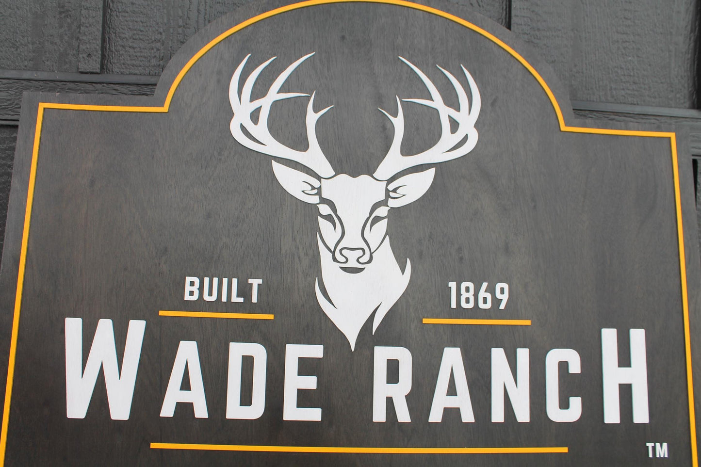 Custom Ranch Sign Deer Head Rustic Farmhouse Cabin Décor Personalized Family Ranch Name Sign Built Date Sign Western Outdoor Sign Country