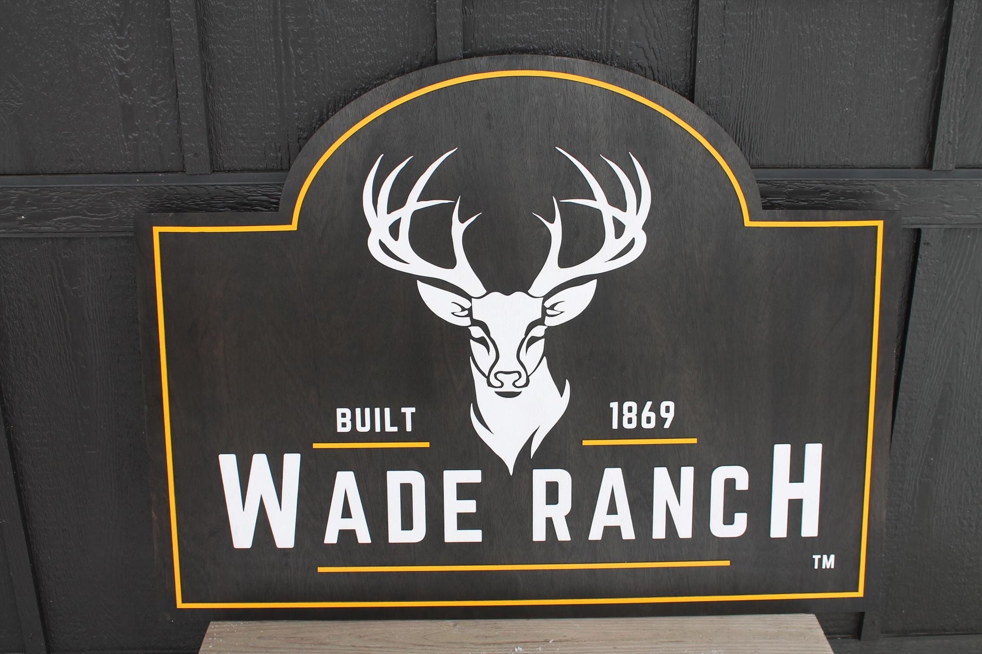Custom Ranch Sign Deer Head Rustic Farmhouse Cabin Décor Personalized Family Ranch Name Sign Built Date Sign Western Outdoor Sign Country