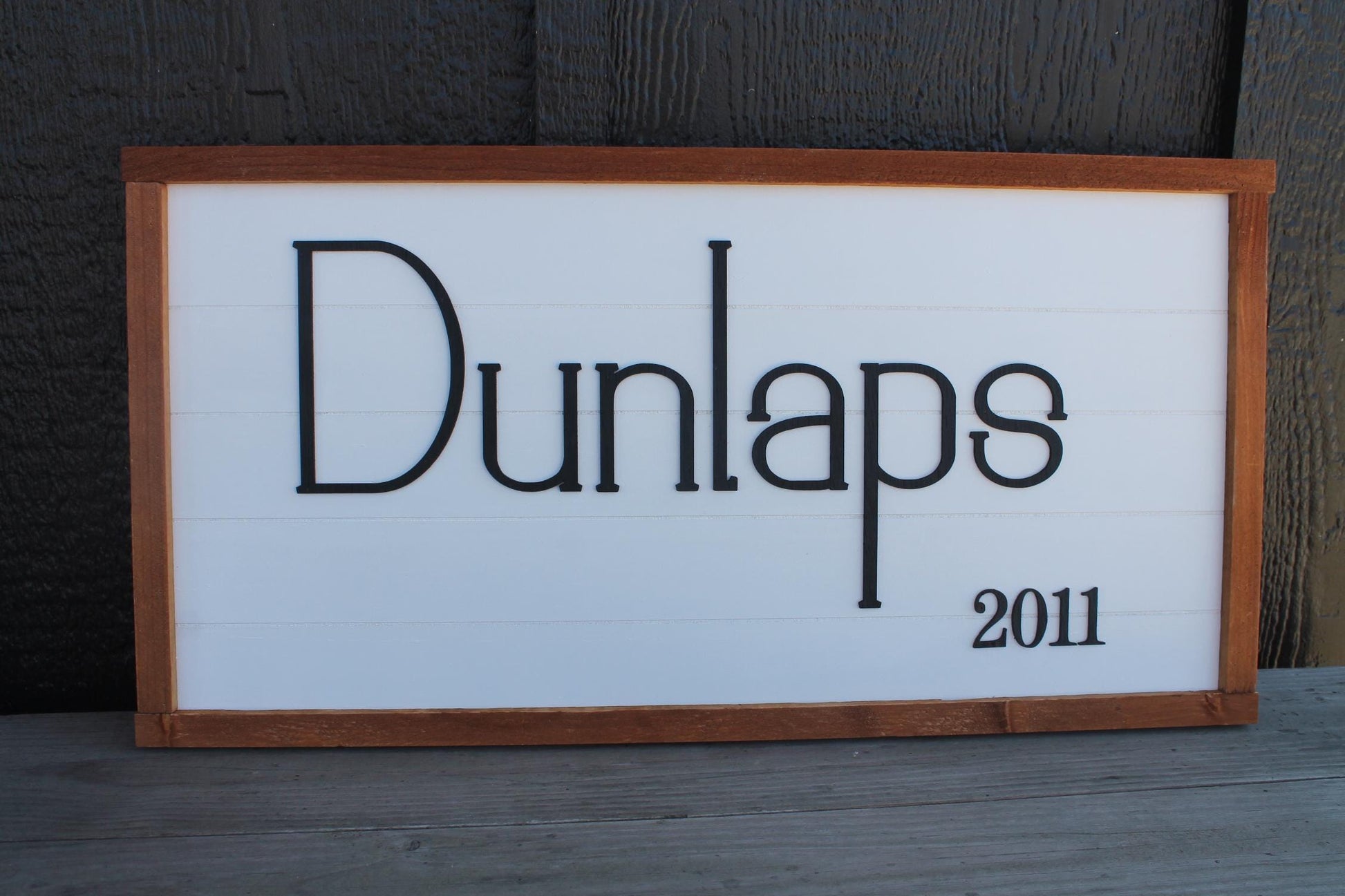 Personalized Custom Family Name Values Sign Wedding Gift Established Icon Rustic 3d Text Handmade Wooden Décor Farm