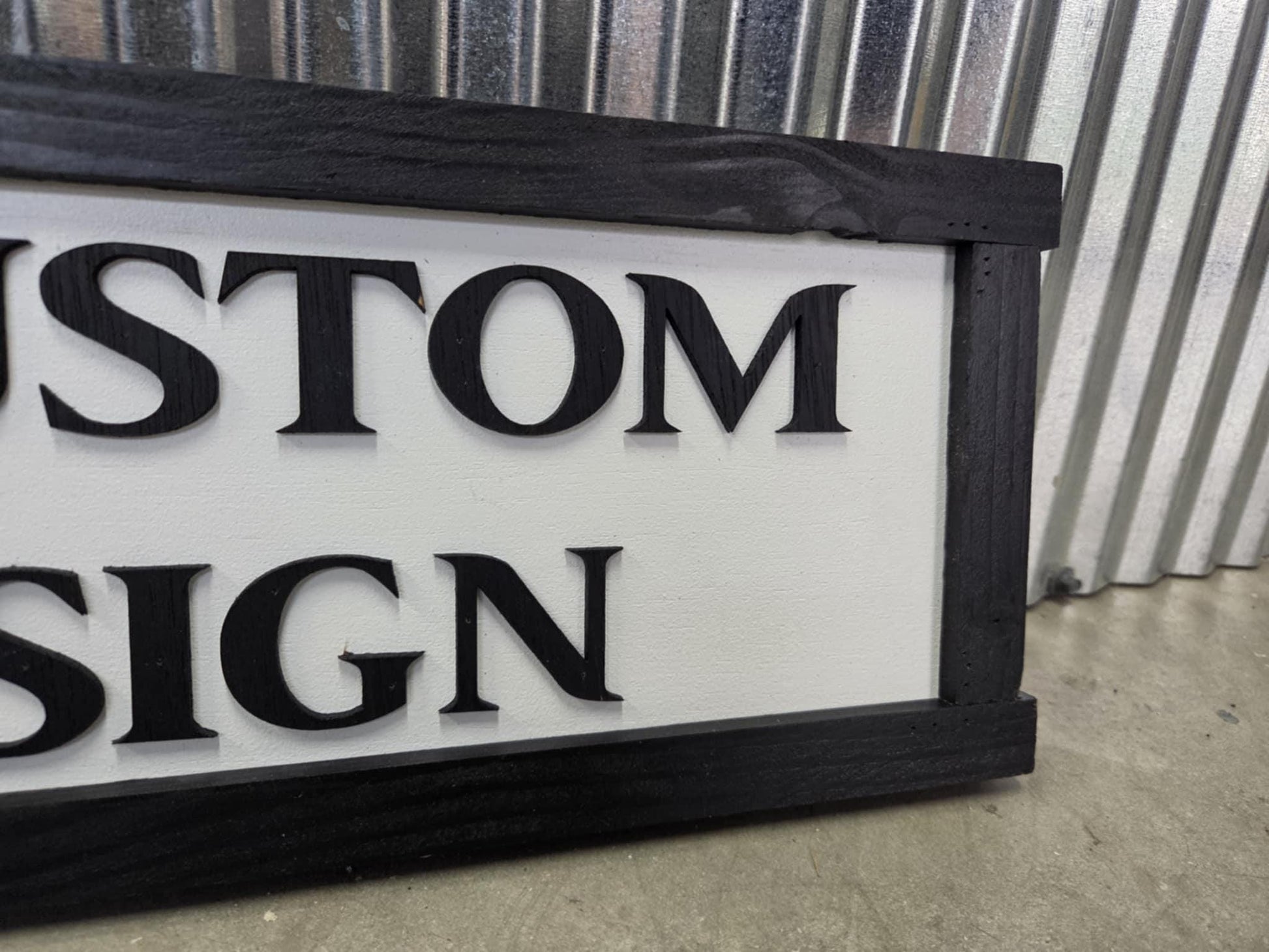 Personalized Custom Sign Rustic 3d Text Handmade Wooden Décor Farm