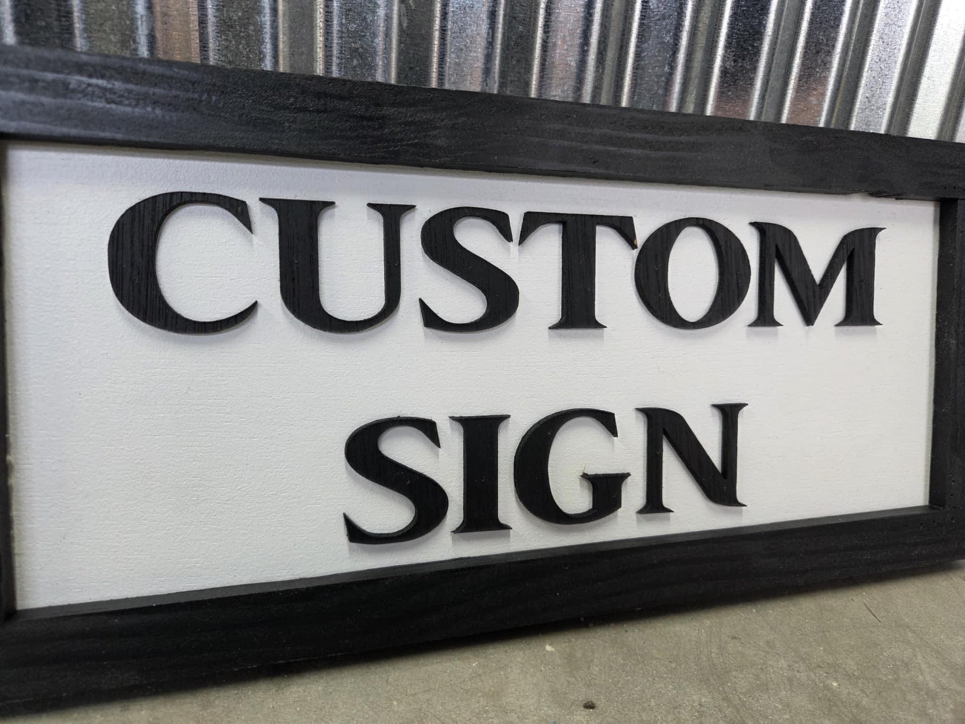 Personalized Custom Sign Rustic 3d Text Handmade Wooden Décor Farm