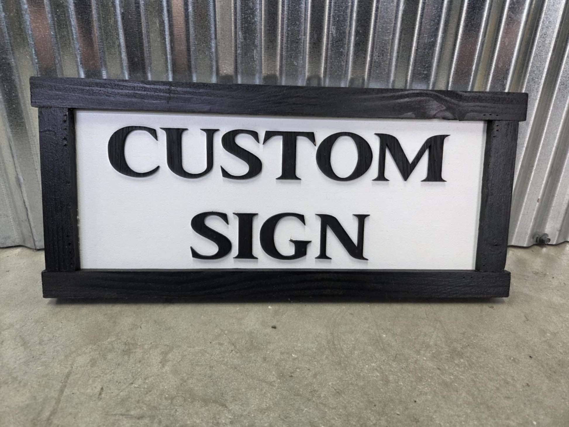 Personalized Custom Sign Rustic 3d Text Handmade Wooden Décor Farm