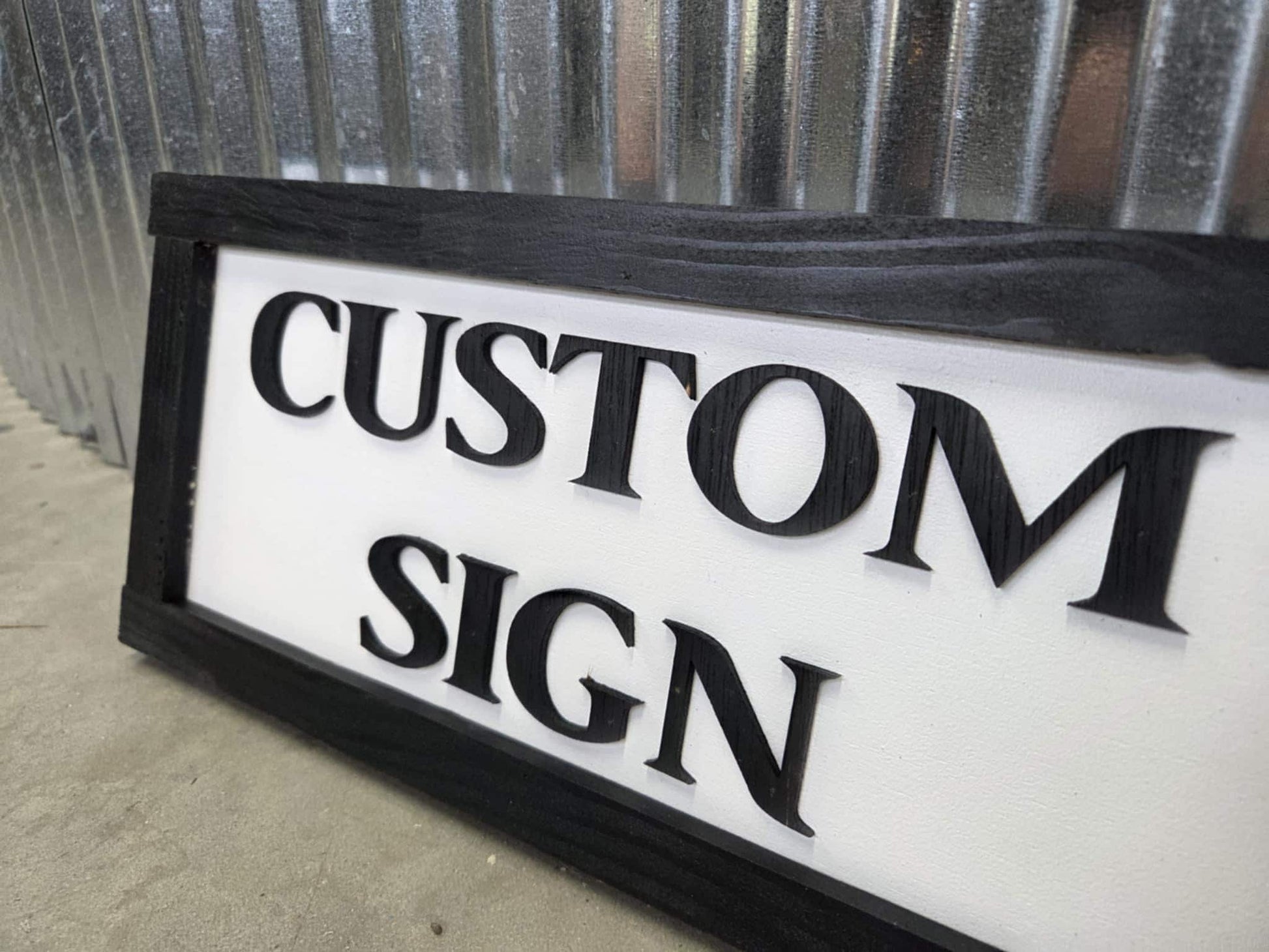 Personalized Custom Sign Rustic 3d Text Handmade Wooden Décor Farm