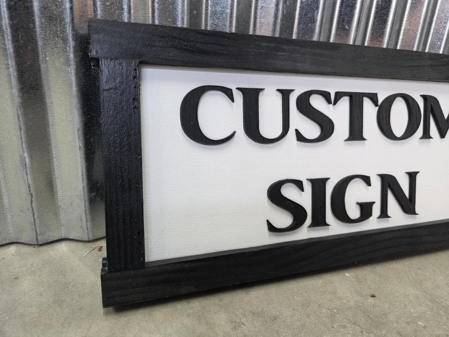 Personalized Custom Sign Rustic 3d Text Handmade Wooden Décor Farm
