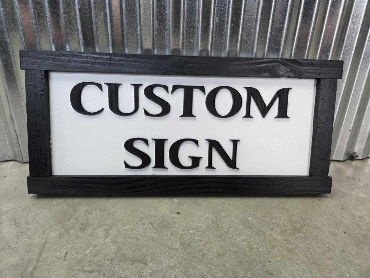 Personalized Custom Sign Rustic 3d Text Handmade Wooden Décor Farm