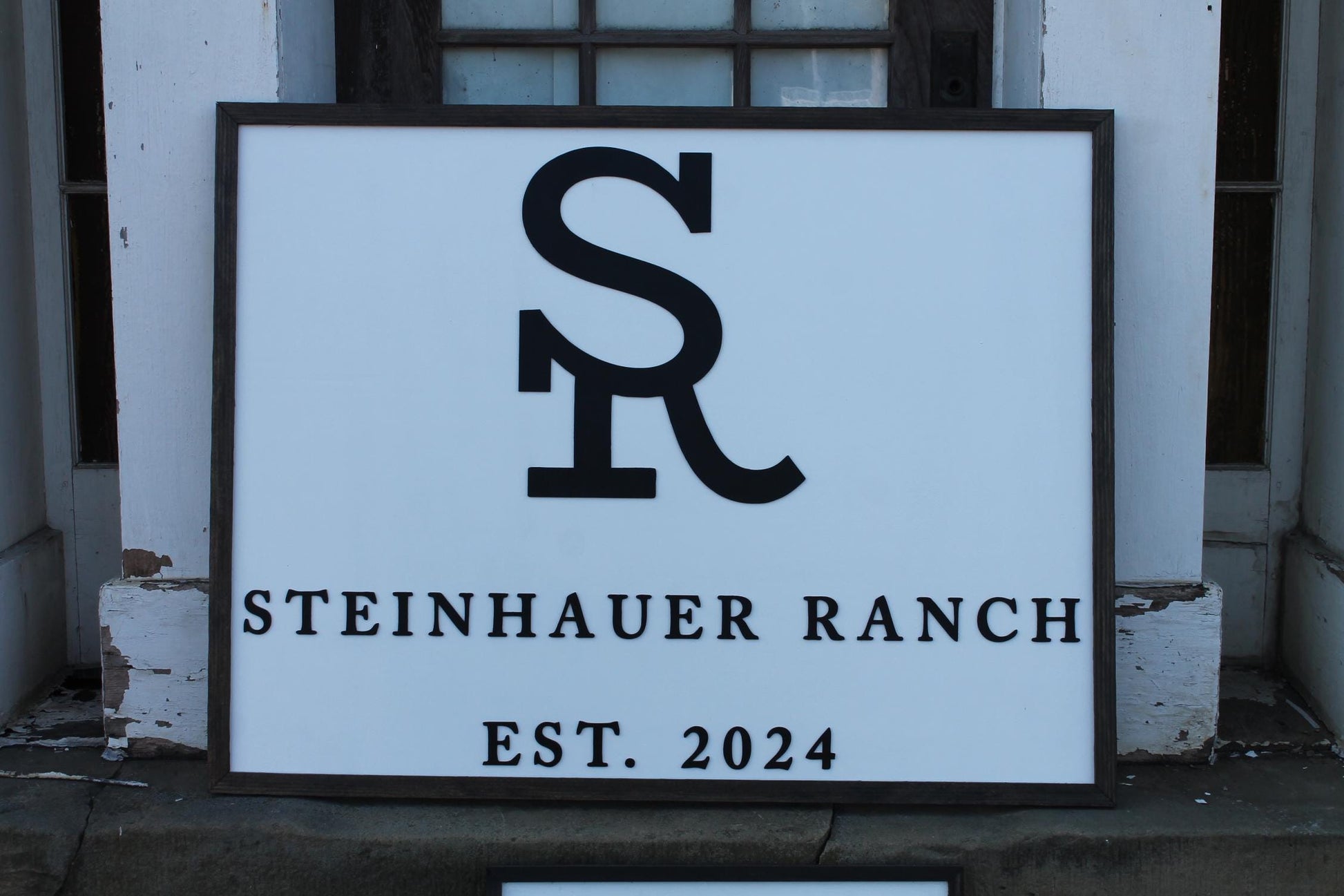 Custom Business Sign Rectangle 3D Large Custom Farm Ranch Branded Your LOGO Company Indoor Outdoor Small Business Logo Laser Cut Wood Sign