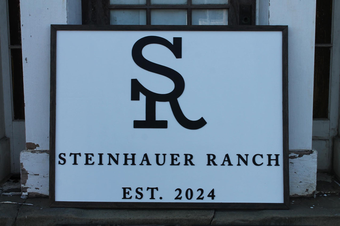 Custom Business Sign Rectangle 3D Large Custom Farm Ranch Branded Your LOGO Company Indoor Outdoor Small Business Logo Laser Cut Wood Sign