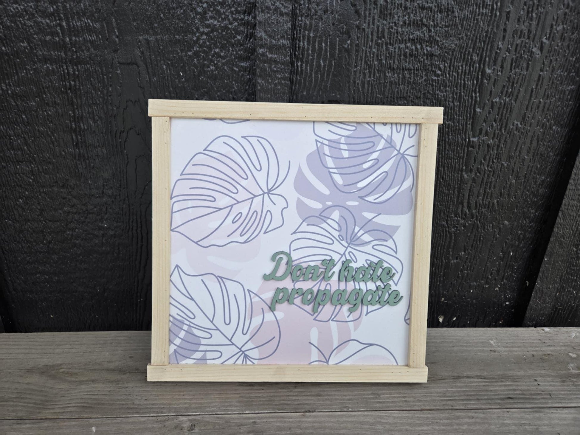 Don't hate propagate flowers palm tree leaves leaf grow plants garden gardening 3D printed tropical rainforest