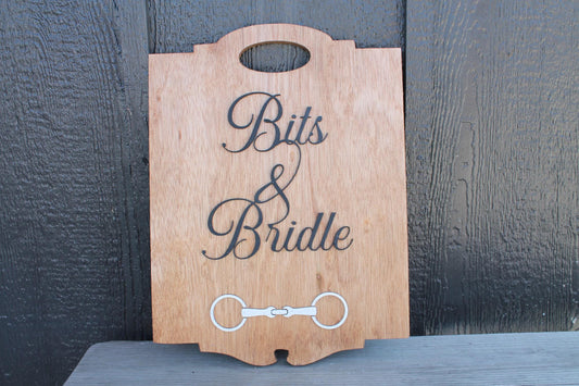 Bits and Bridle Horse Equestrian Farmhouse Decor Sign Western Farm Rustic Rancher Stable Tack Room