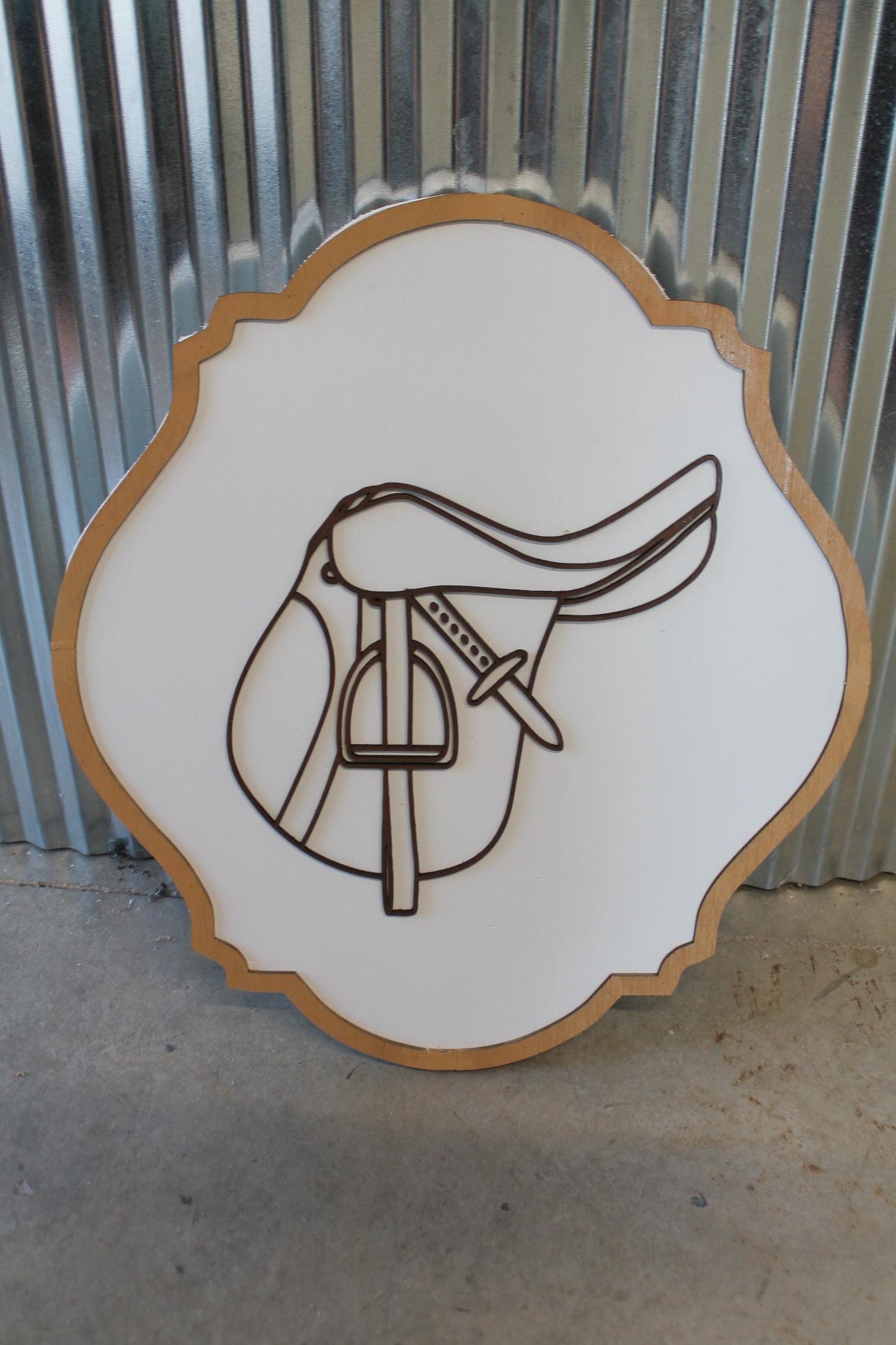 Saddle Sign Decor Horse Lover Equestrian Stable Farm Tack Room Farmhouse Handmade Pony Ranch Western Rancher Gift