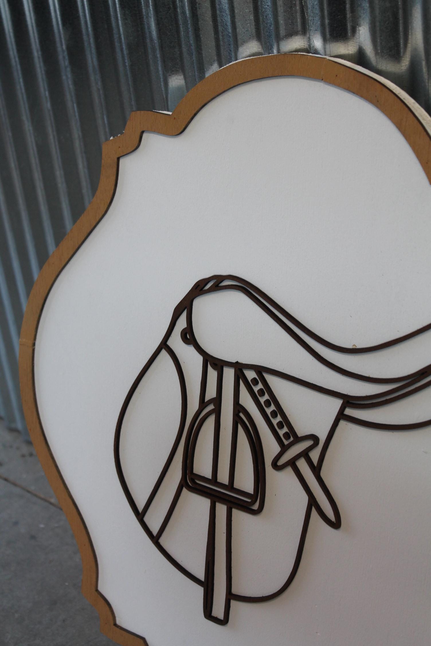 Saddle Sign Decor Horse Lover Equestrian Stable Farm Tack Room Farmhouse Handmade Pony Ranch Western Rancher Gift